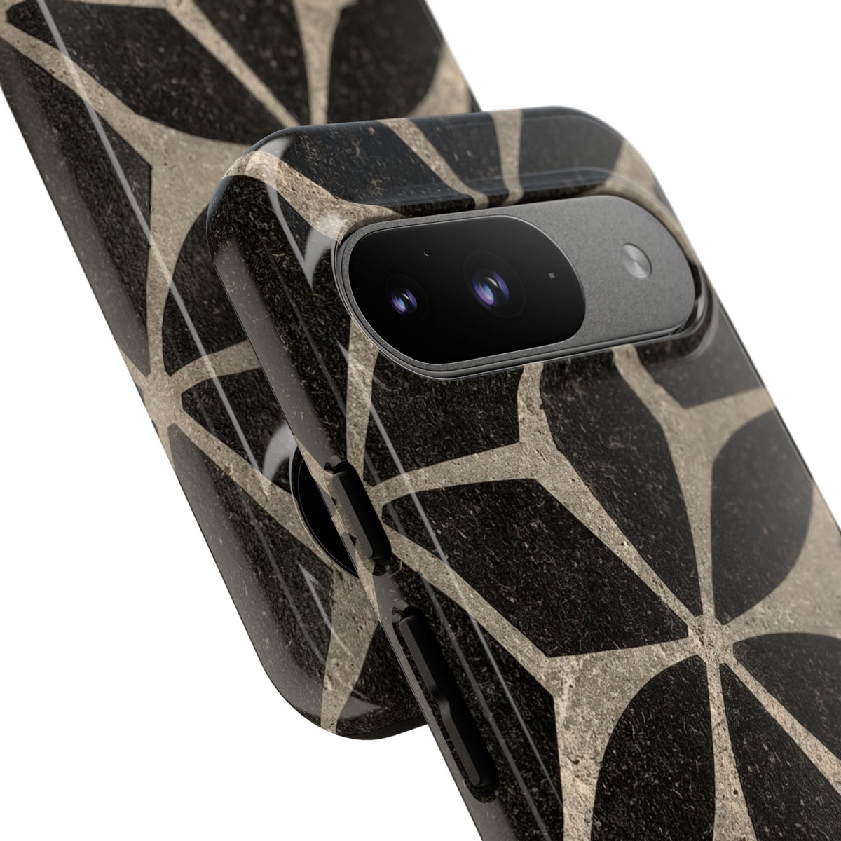 Concrete Mosaic Star · Tough Phone Case for Pixel · Black