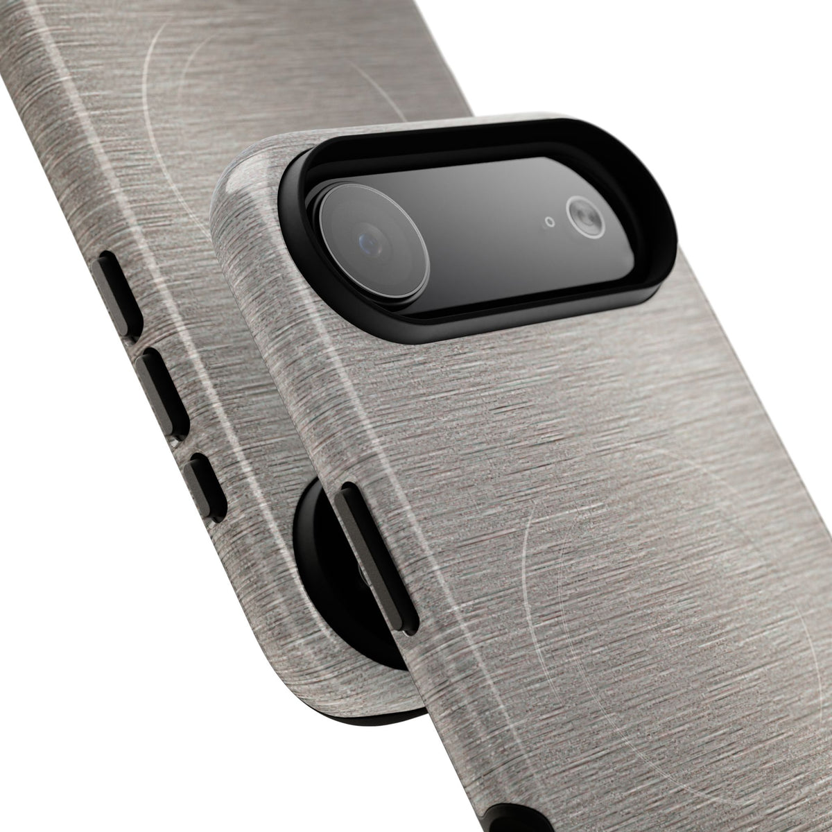 Brushed Silver Alloy · Tough 2.0 Magnetic Phone Case for iPhone · Silver