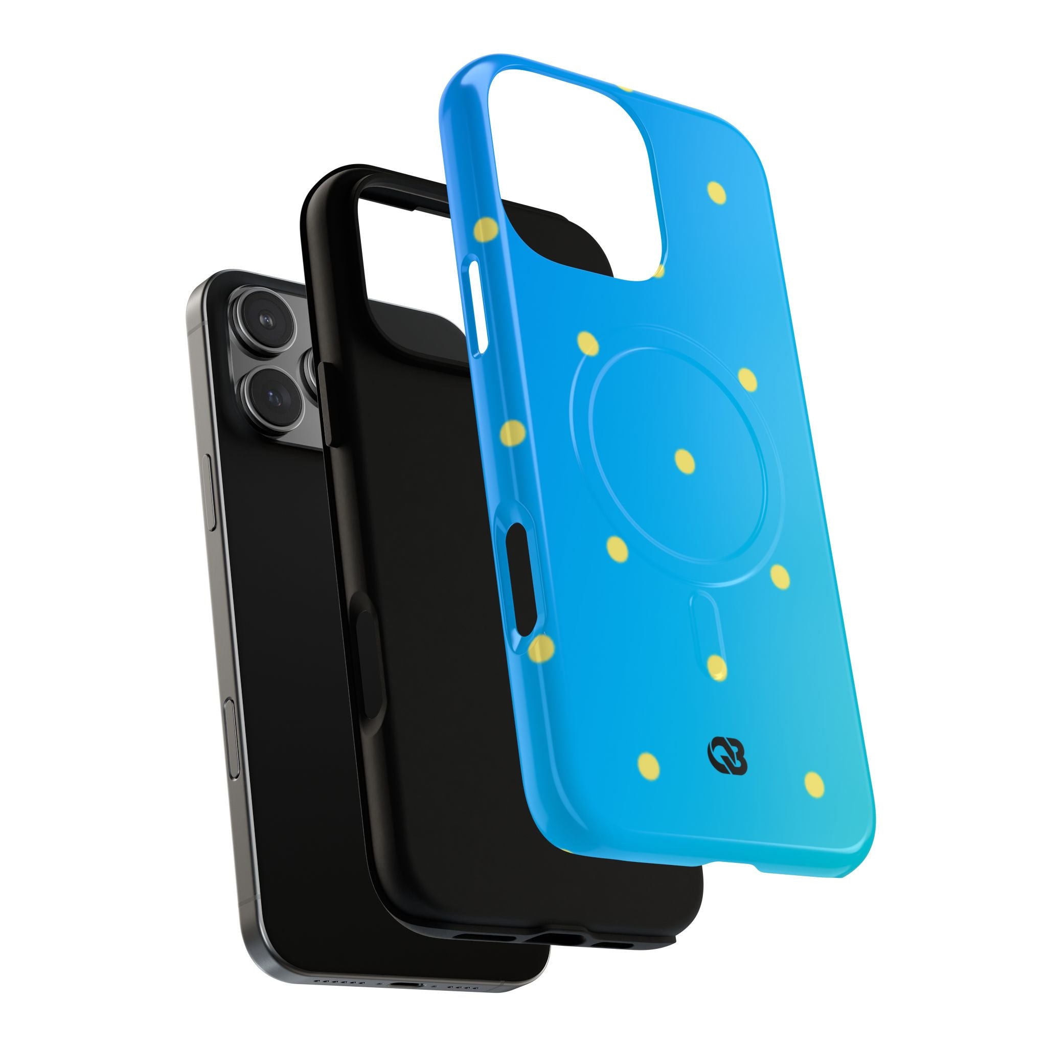 Cyan Sun Dots · Tough+ Phone Case for iPhone · Magsafe