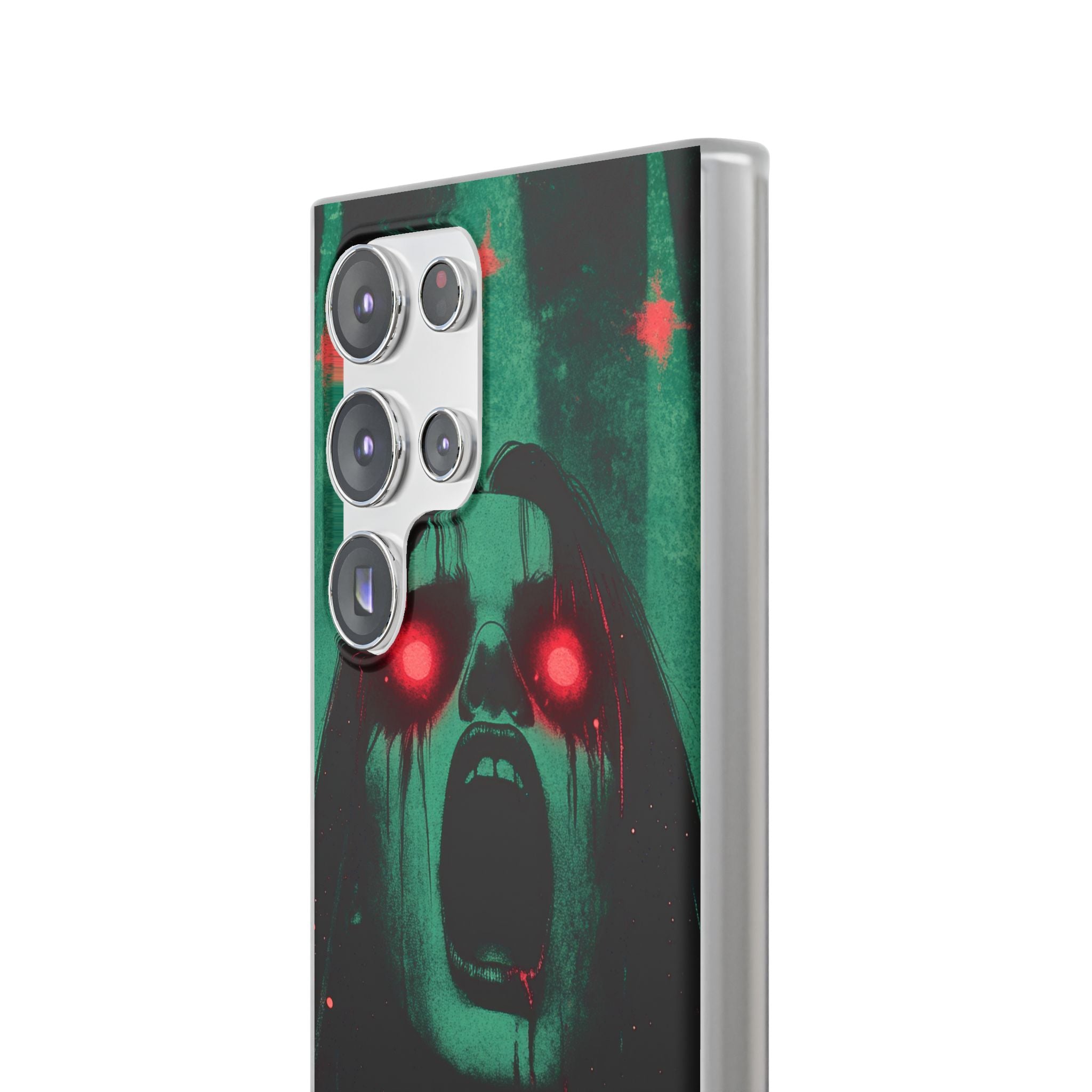 Crimson Emerald Scream · Soft Phone Case for Samsung