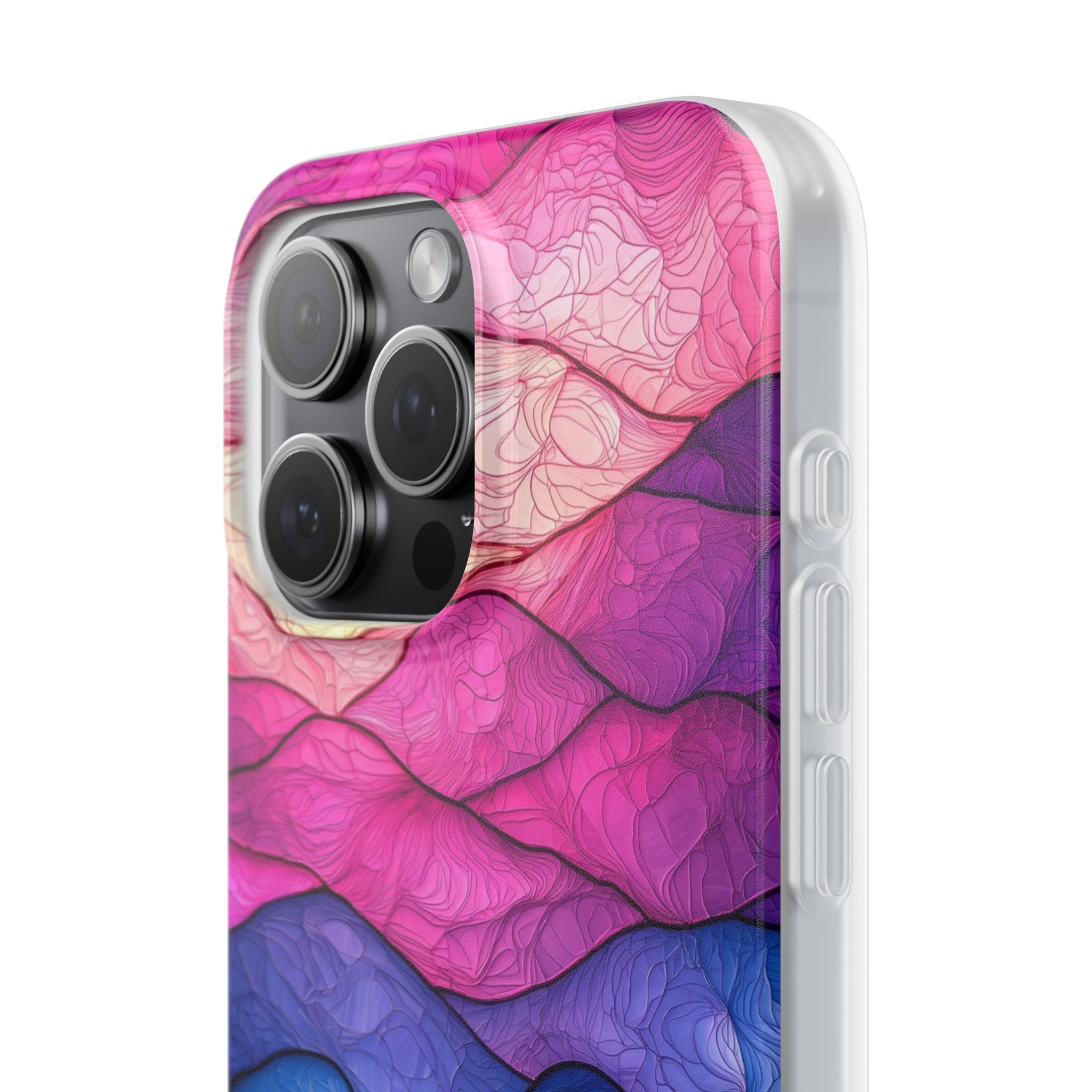 Electric Ridge Flow · Soft Phone Case for iPhone