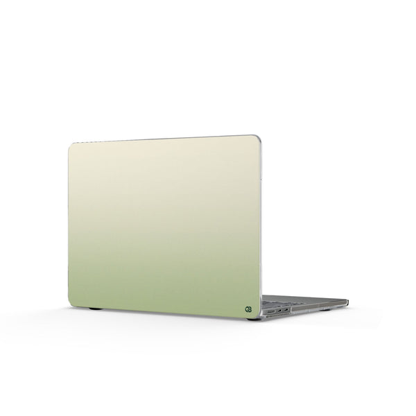 Muted Sage Ombre · Clear Hard Case for MacBook · Green
