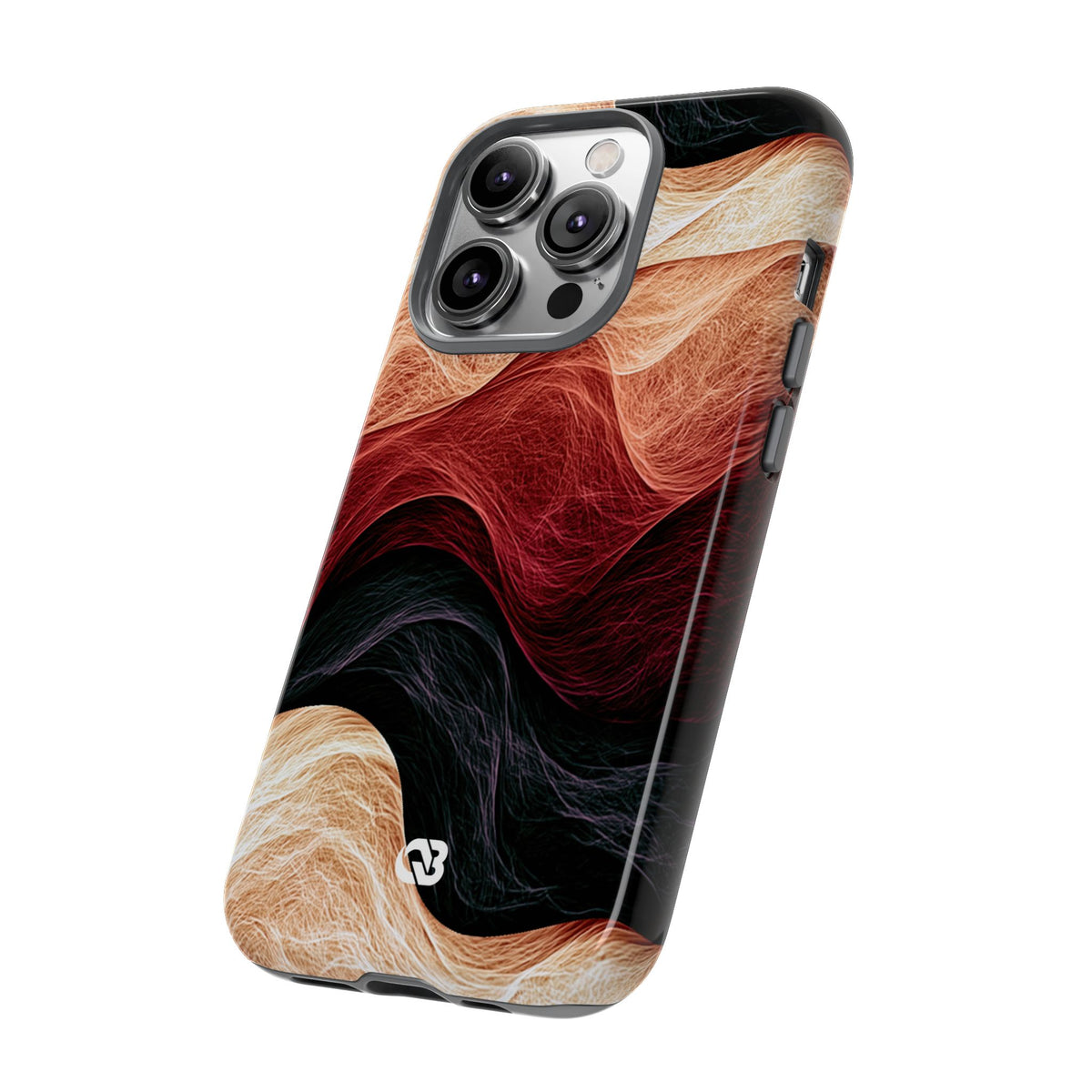 Ember Wave Dispersion · Tough Phone Case for iPhone · Red