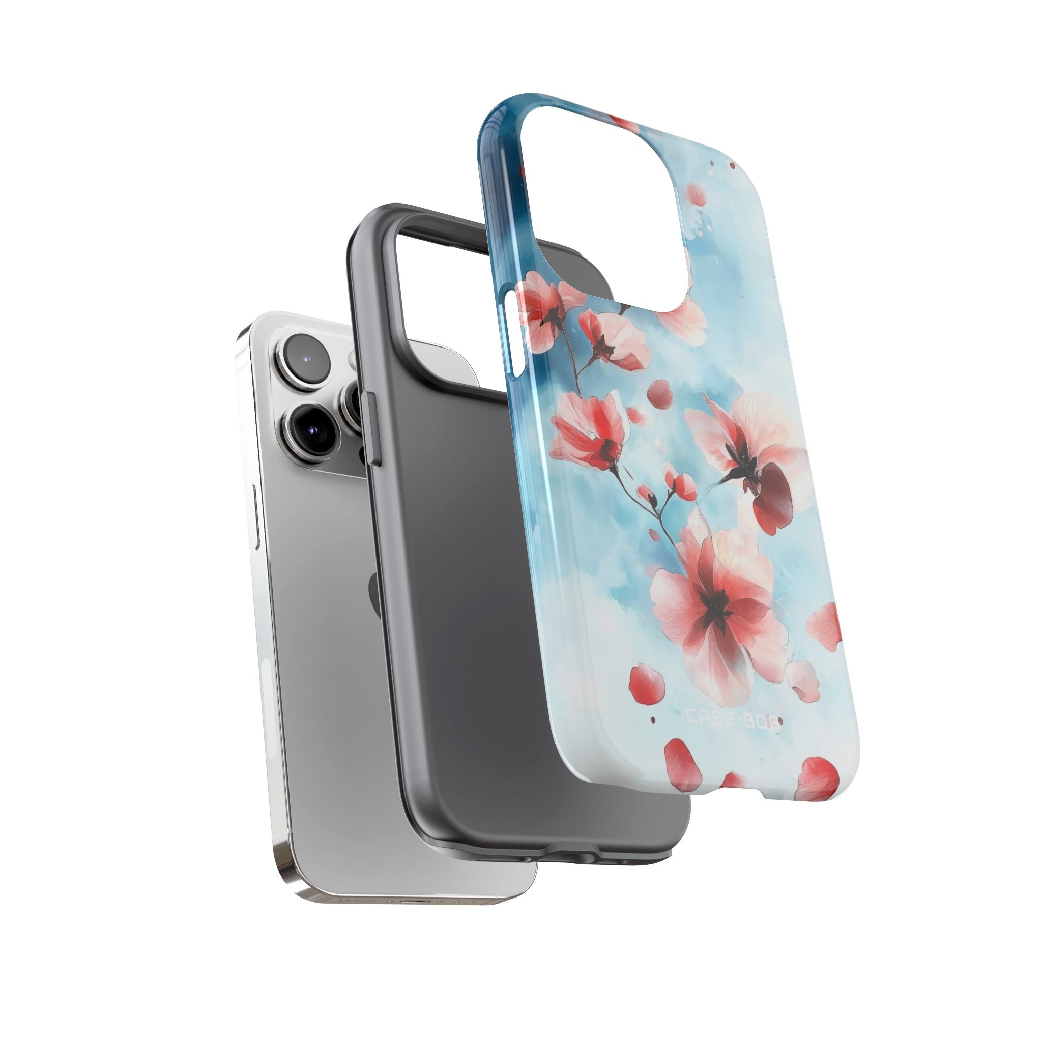 Pink Blossom Drift iPhone 14 Pro Cover - Tough