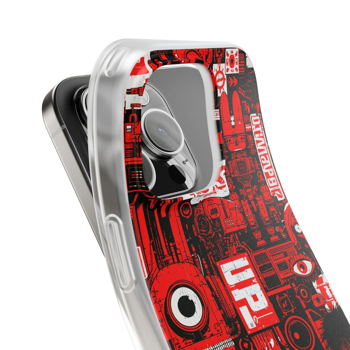 Neo Mecha Collage · Lite Phone Case for iPhone · Red