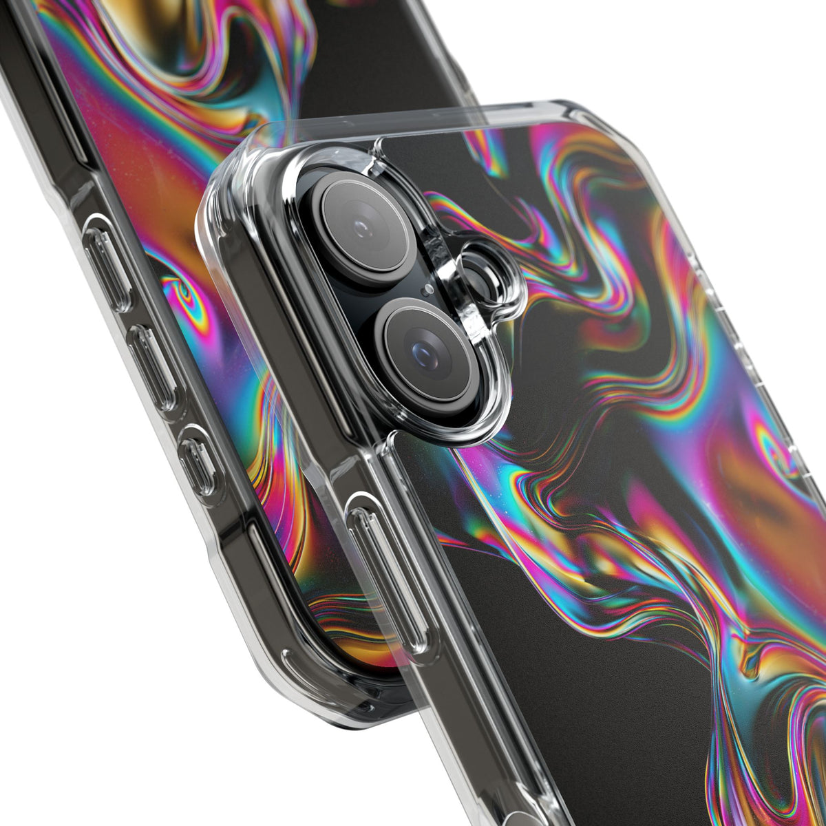 Purple Impact MagSafe Phone Case for iPhone - Liquid Neon Chrome
