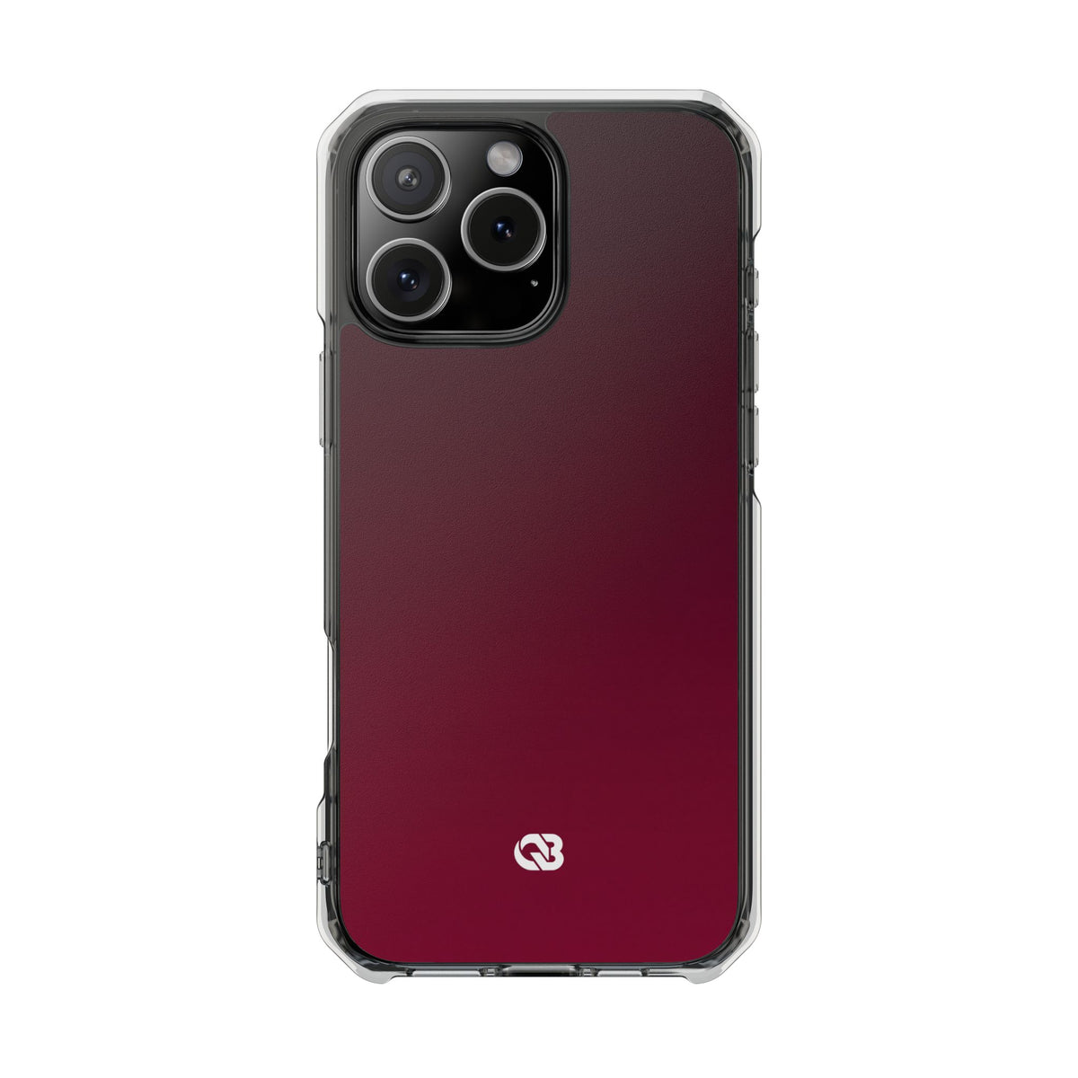 Bordeaux Spectrum · Clear Impact Magnetic Phone Case for iPhone · Red