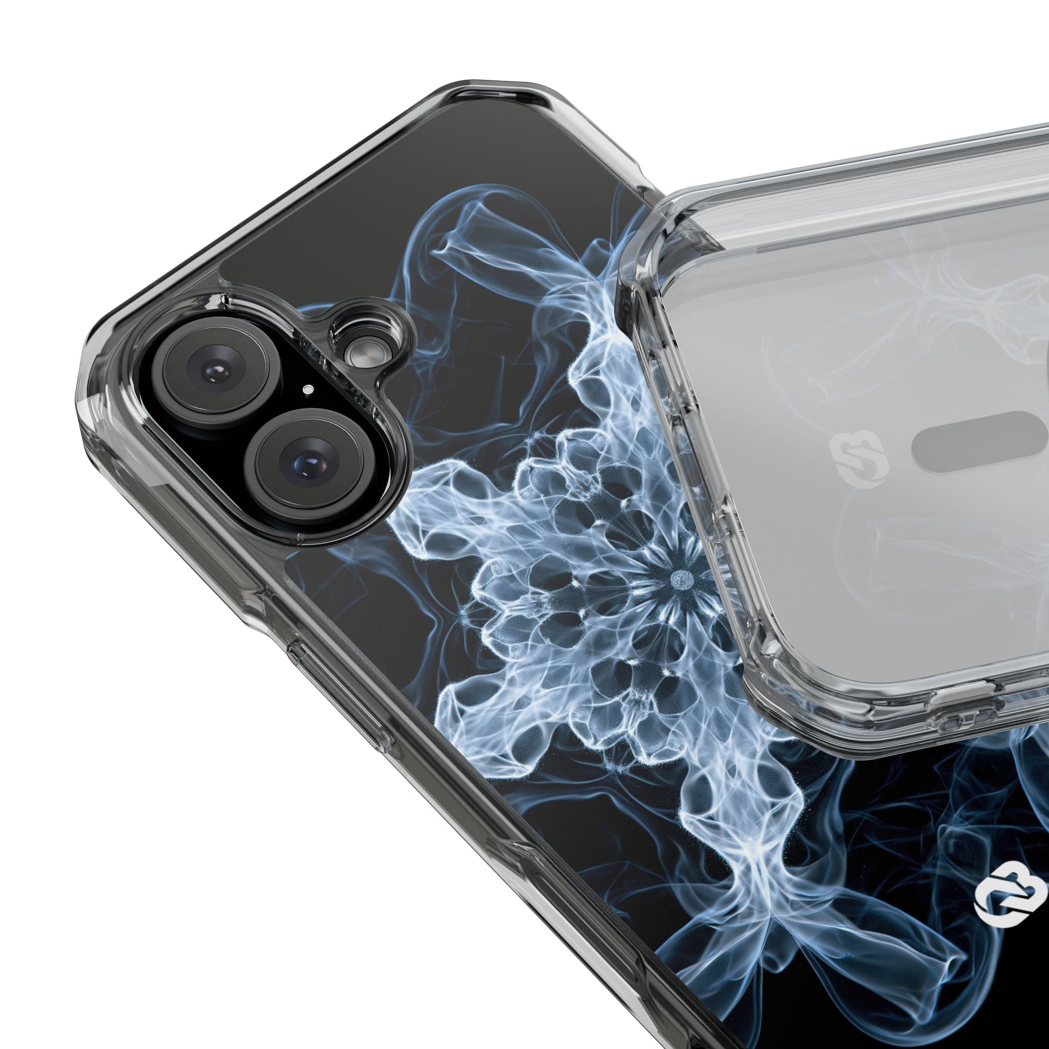Blue Impact MagSafe Phone Case for iPhone - Glacial Smoke Crown