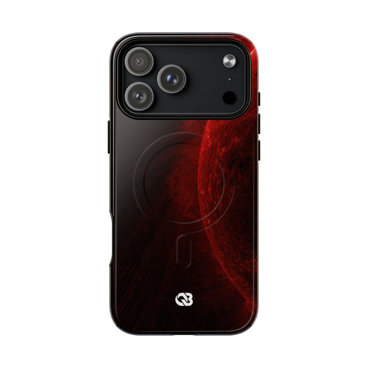 Red Tough 2.0 Magsafe Phone Case for iPhone - Solar Crimson Flare