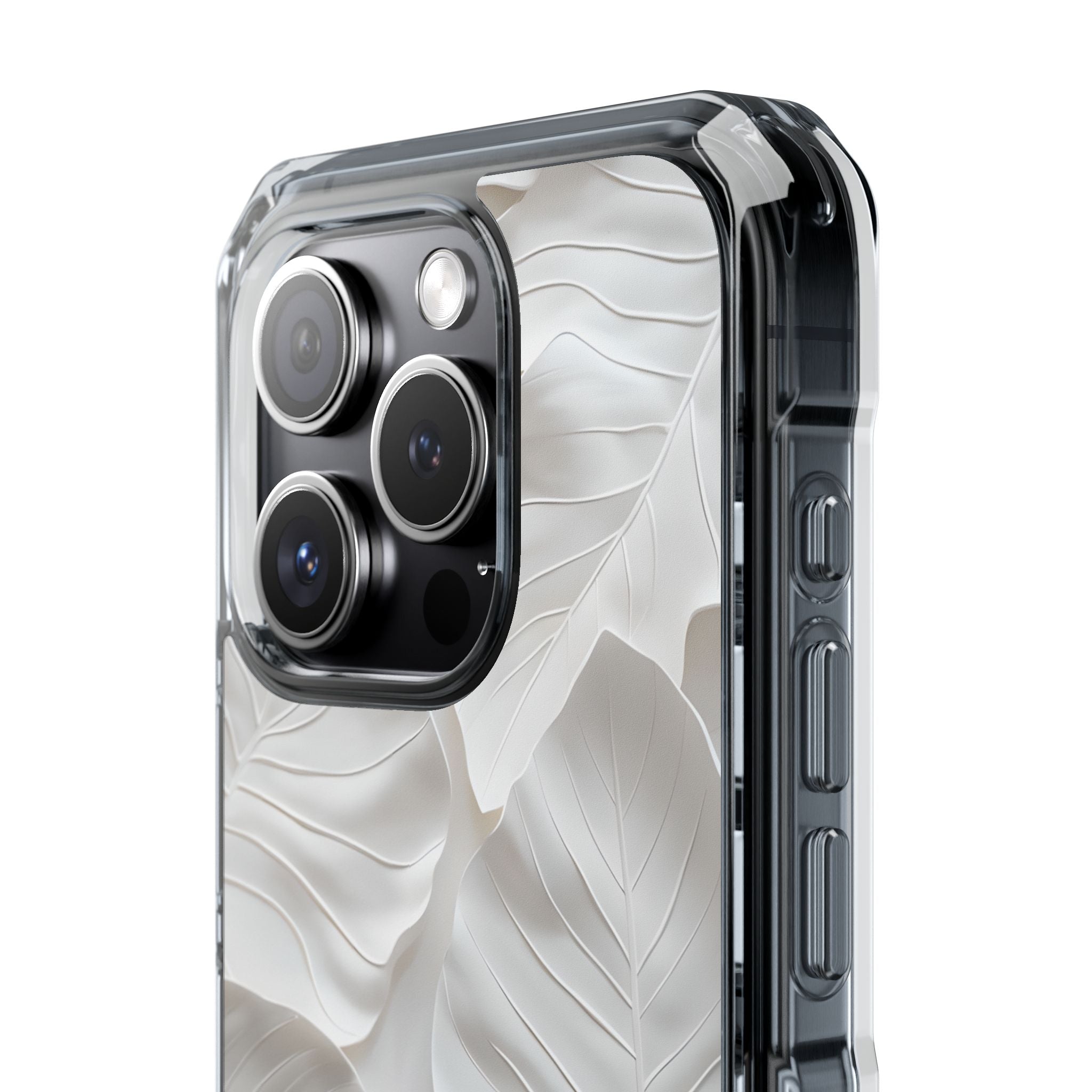 Sculpted Ivory Leaves · Impact Phone Case for iPhone · Magsafe