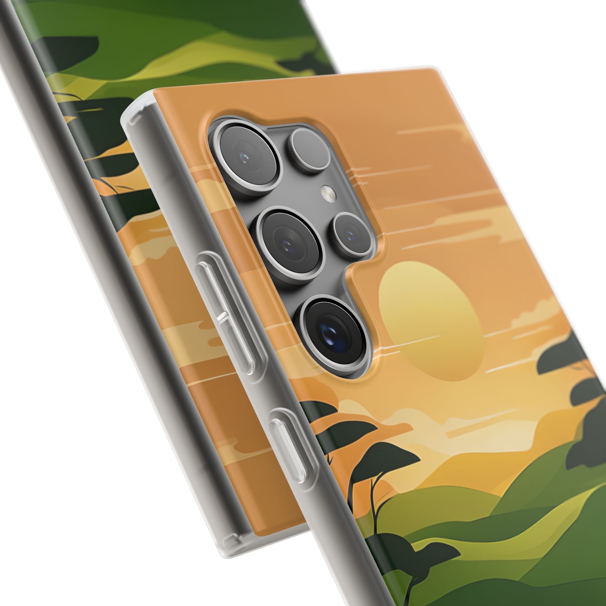 Verdant Horizon Sun · Soft Phone Case for Samsung