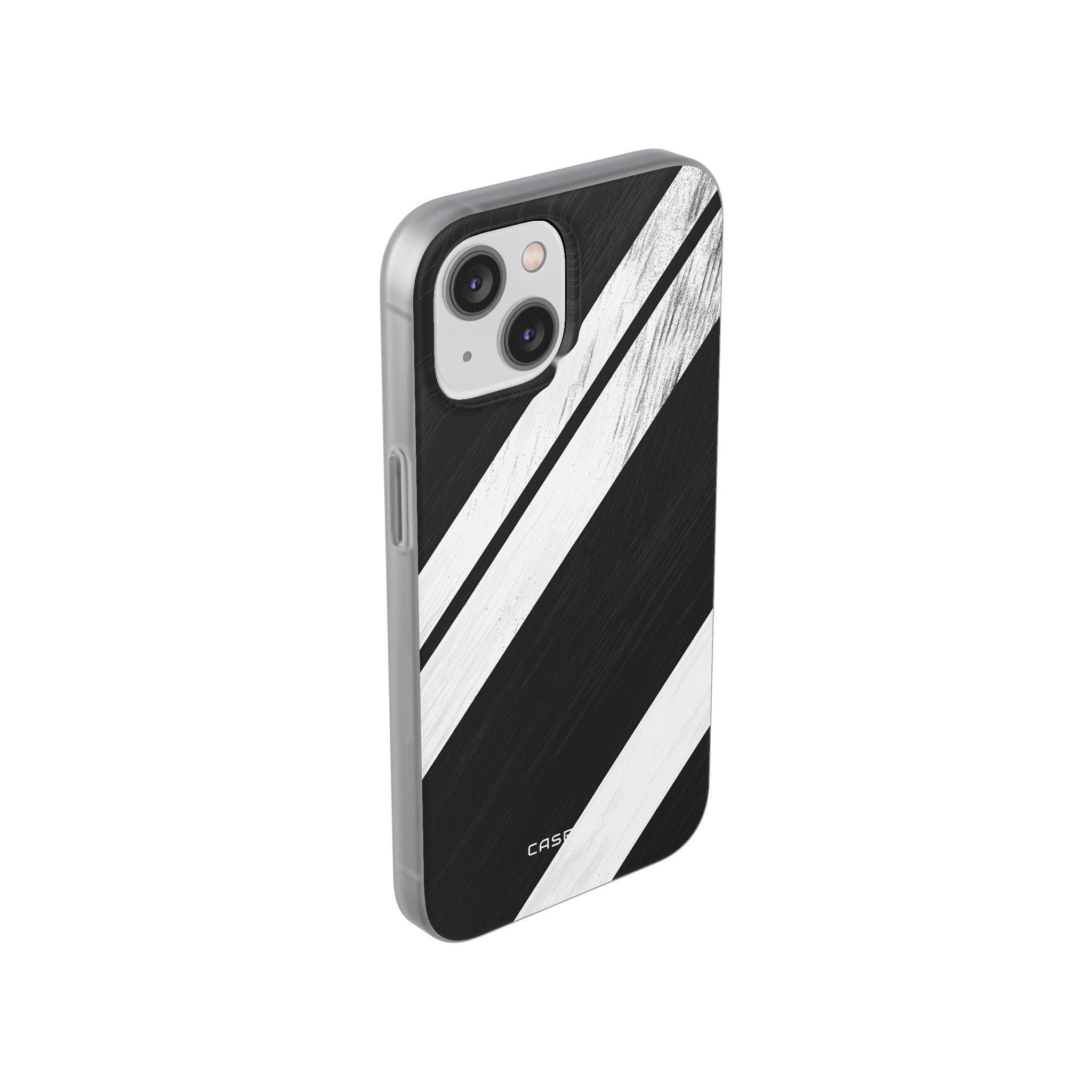 Distressed Stripe Motion iPhone 14 Skal - Mjuk