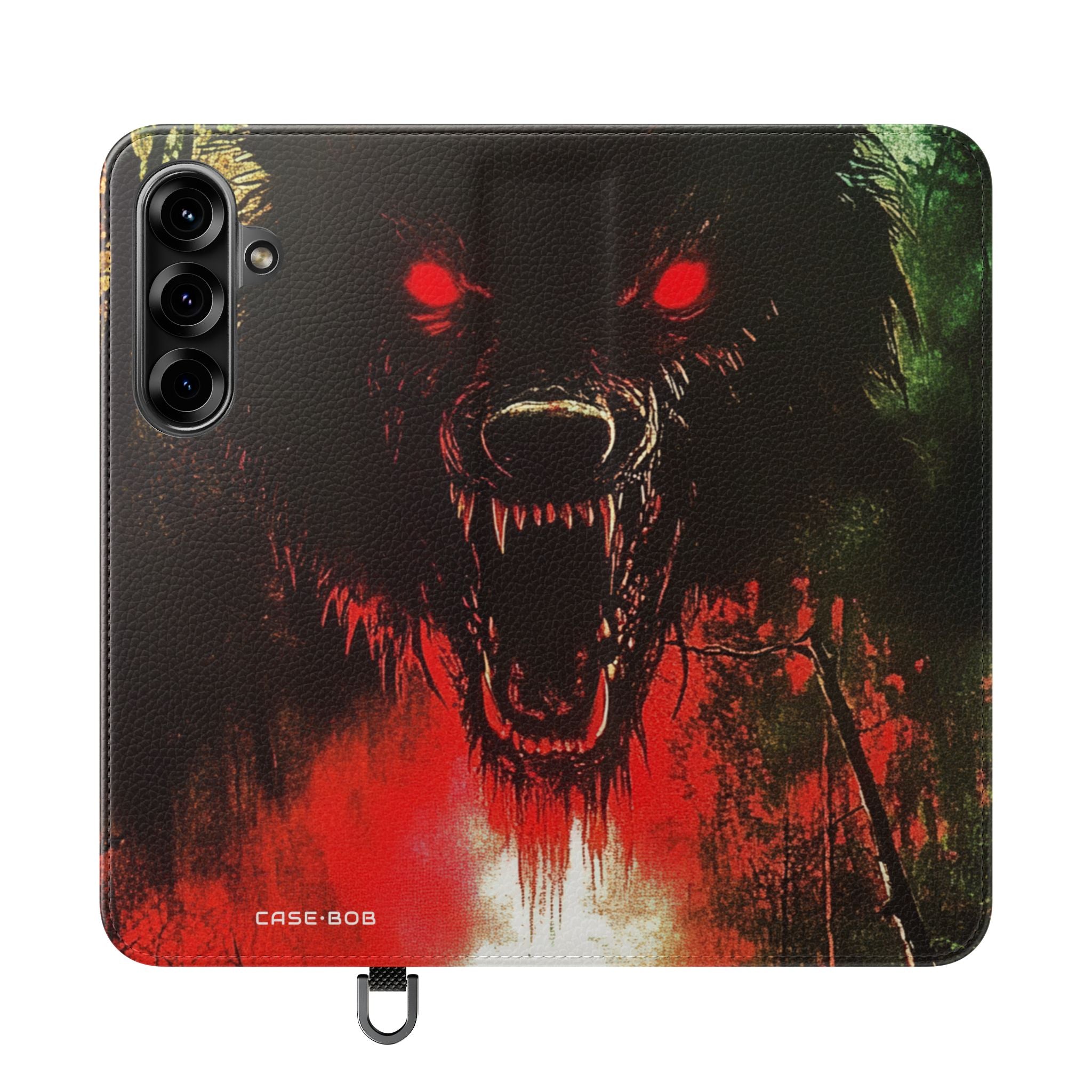 Wolf Moon Glare - Samsung S25+ Case - Wallet