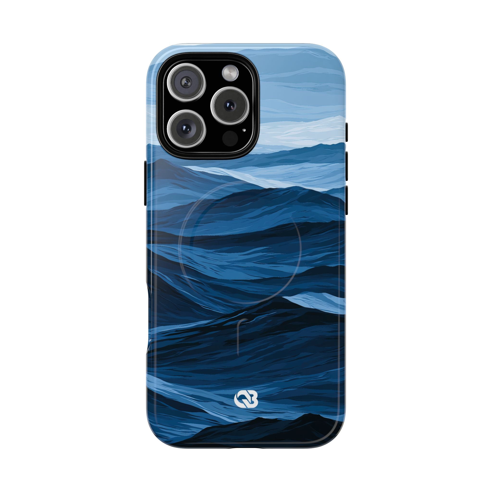 Blue Tough 2.0 Magsafe Phone Case for iPhone - Cobalt Ridge Tides