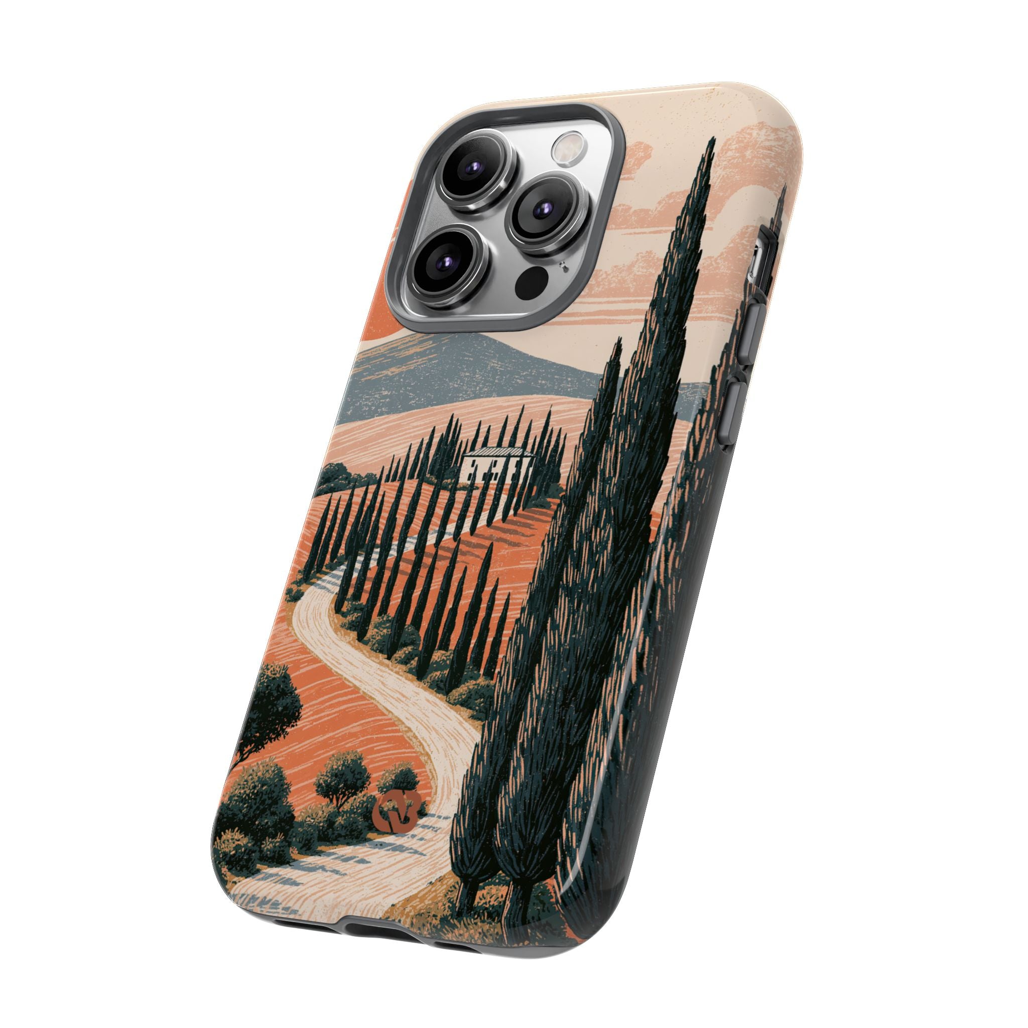 Orange Tough Phone Case for iPhone - Terracotta Ridge Trail