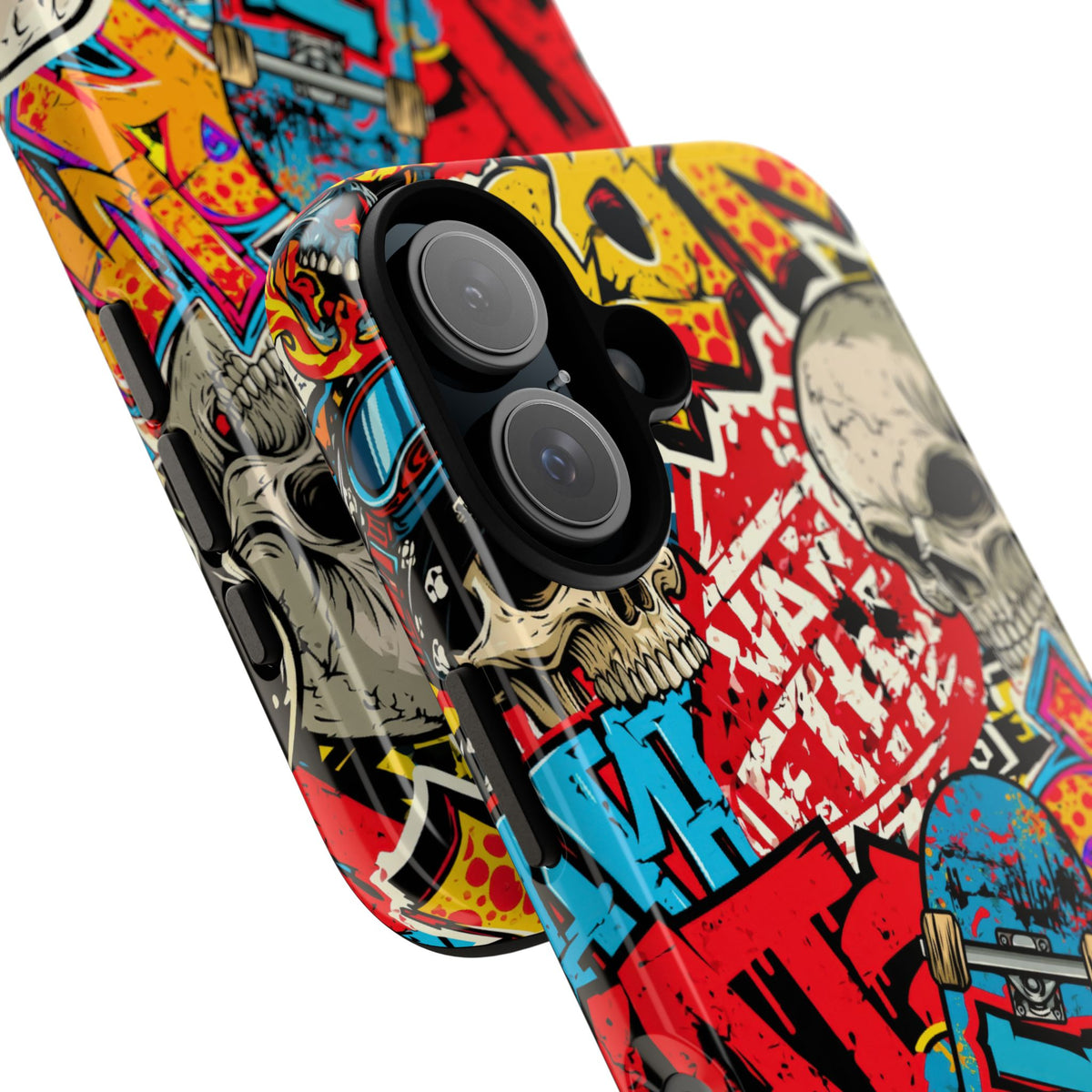 Skate Skull Riot · Tough Phone Case for iPhone · Red