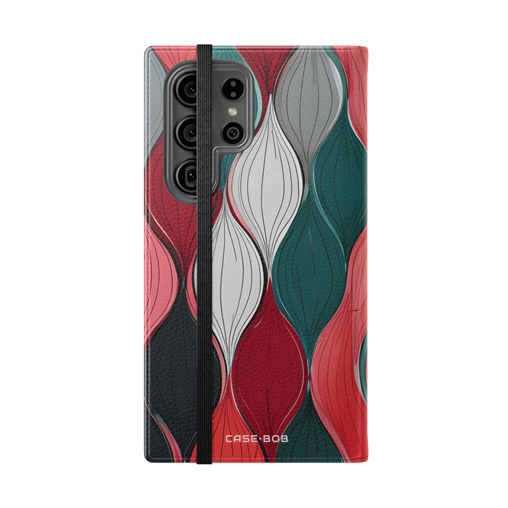 Lehti Spiraali Pink - Samsung S23 Ultra Case - Lompakko