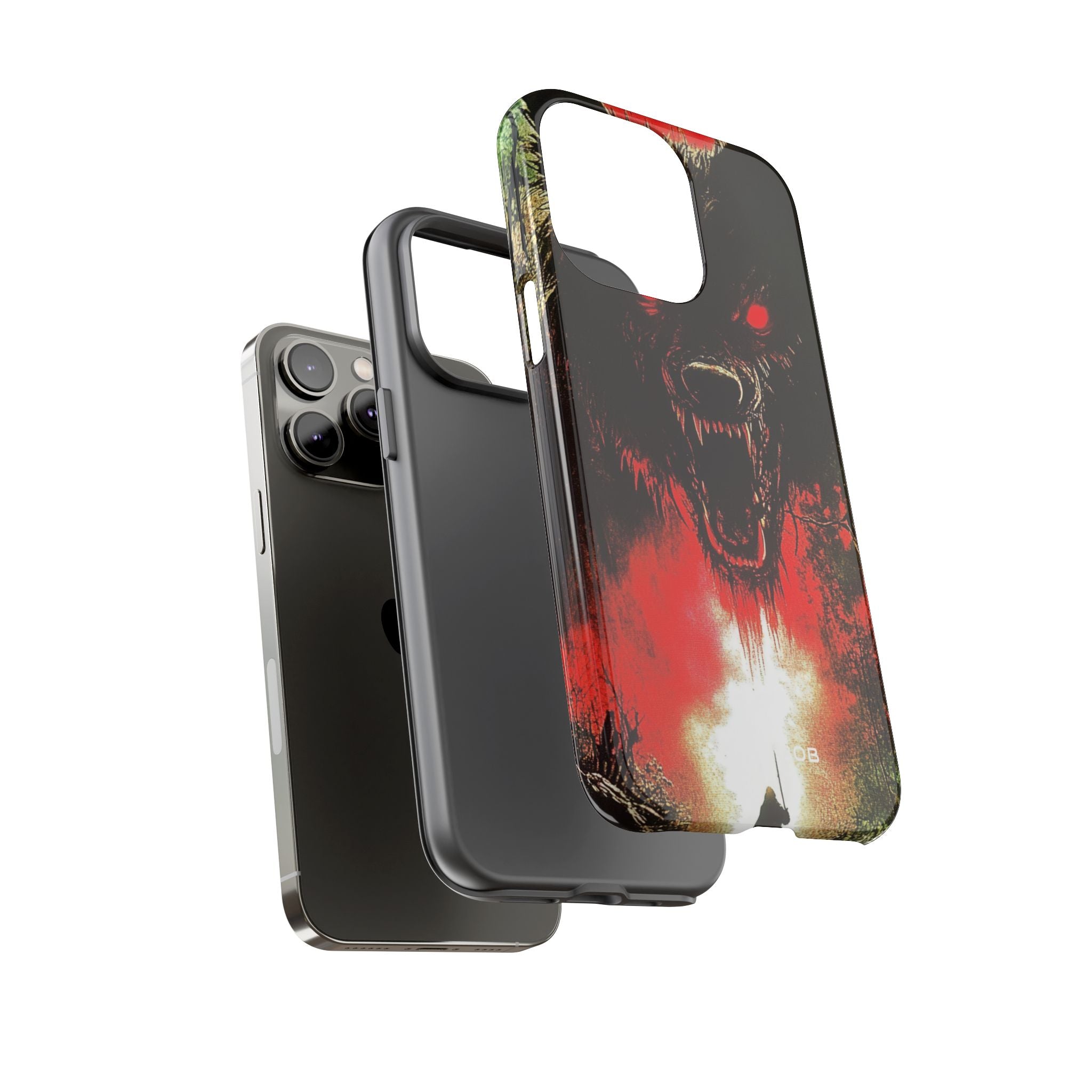 Crimson Wolf iPhone 14 Pro Max Case - Tough