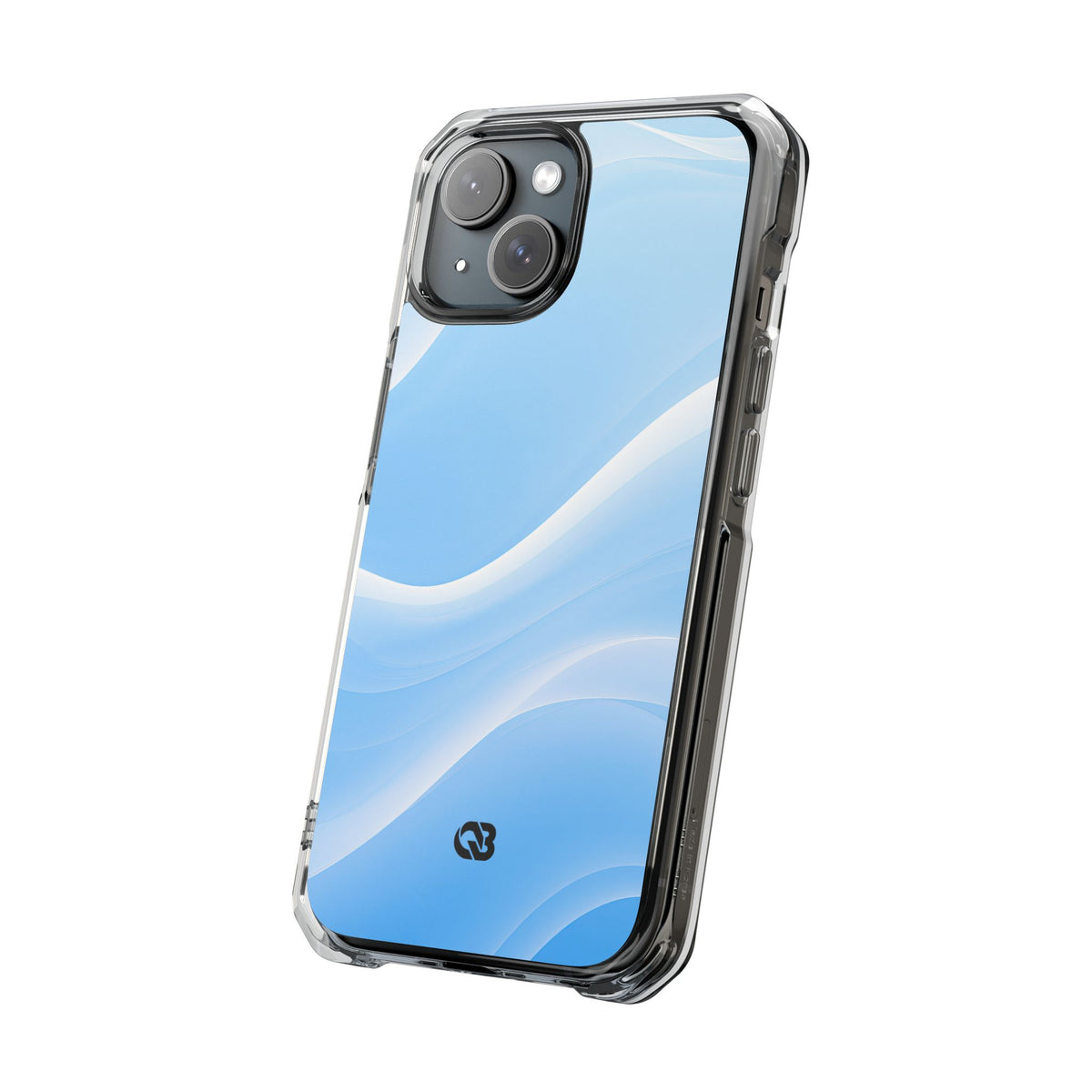Blue Impact MagSafe Phone Case for iPhone - Glacial Blue Silk