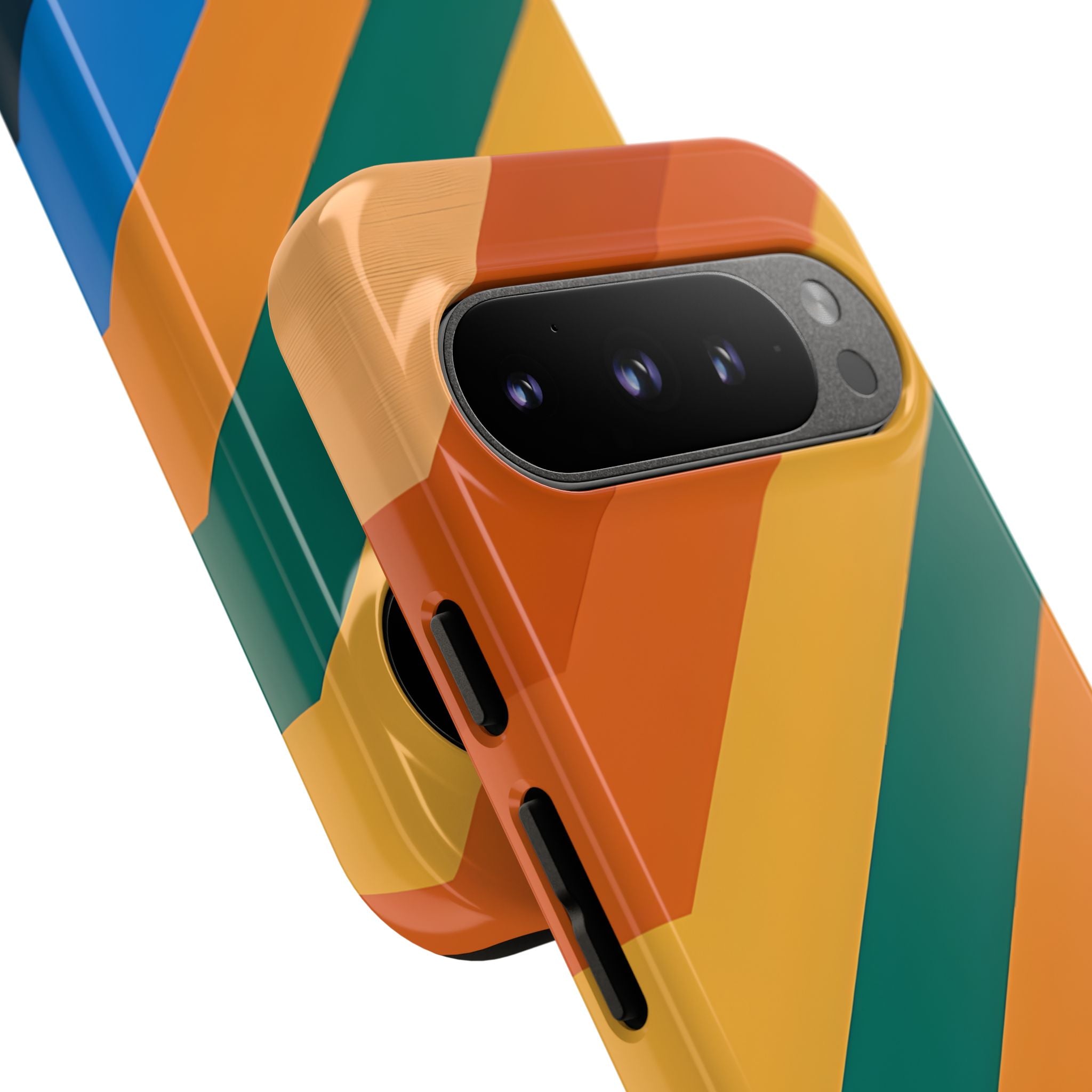 Retro Ridge Lines · Tough Phone Case for Google Pixel