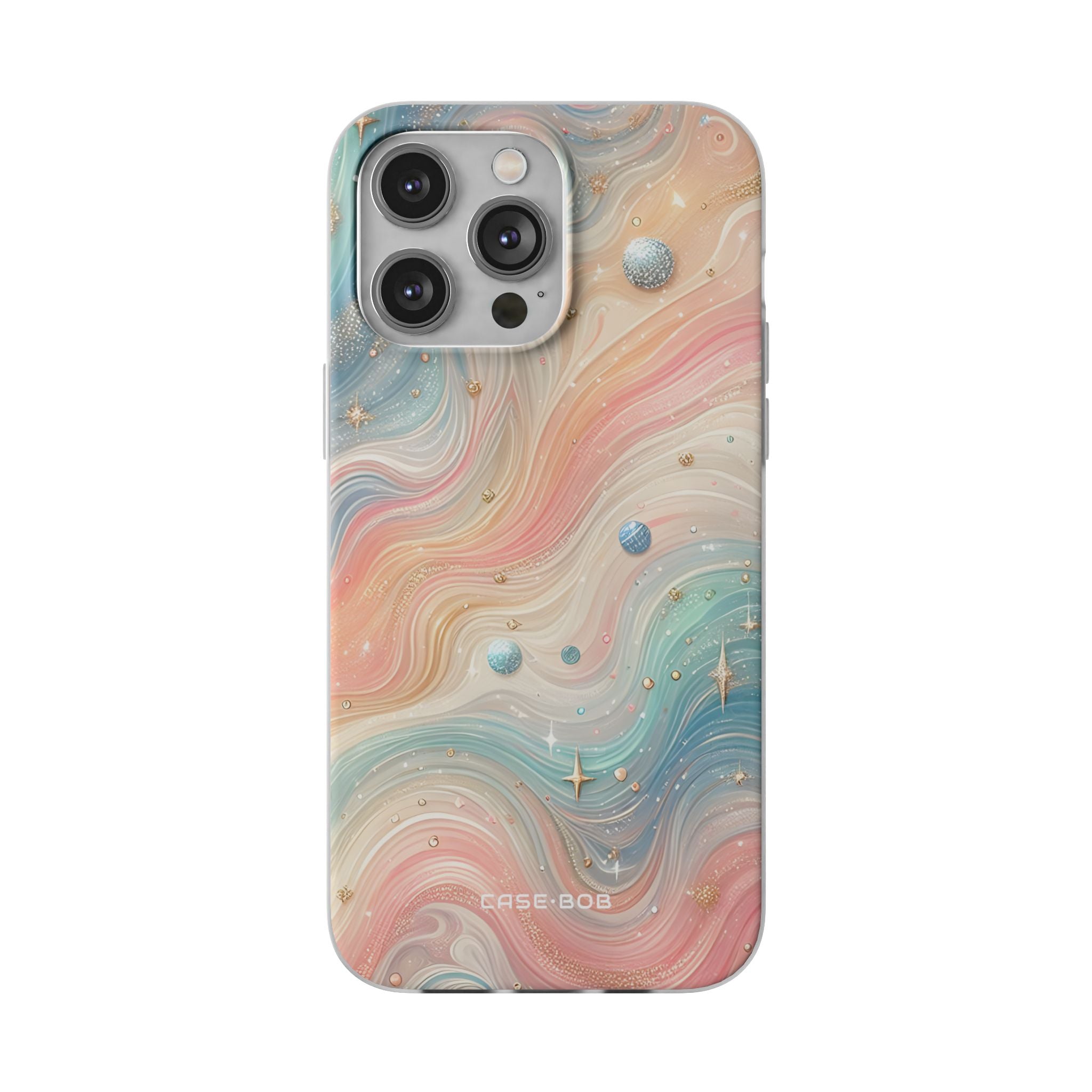 Iridescent Swirls iPhone 14 Pro Max Case - Soft