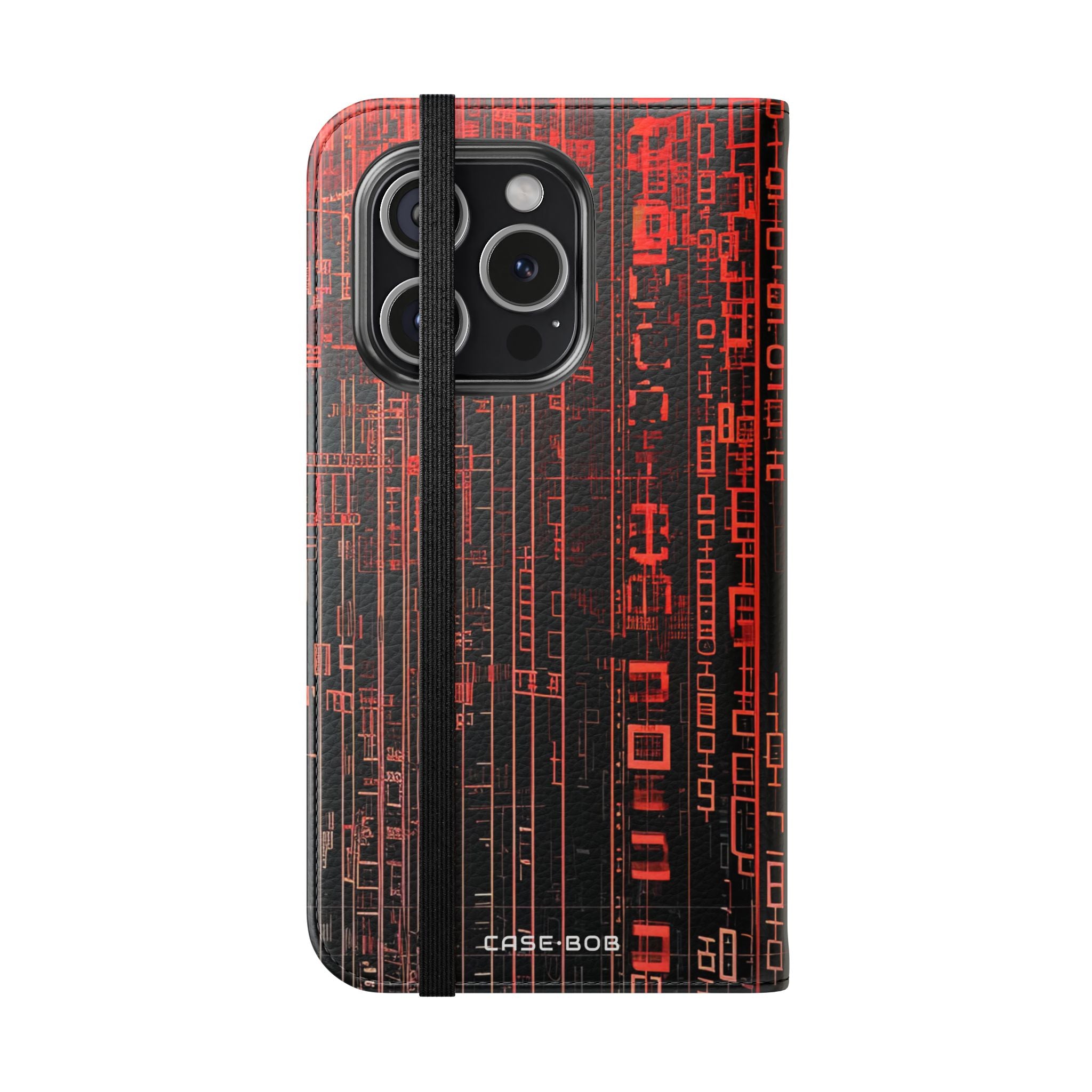 Crimson Columns - iPhone 15 Pro Case - Wallet