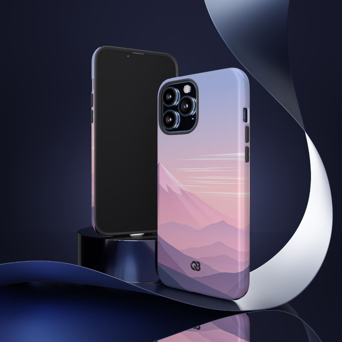Alpine Twilight · Tough Phone Case for iPhone · Pink