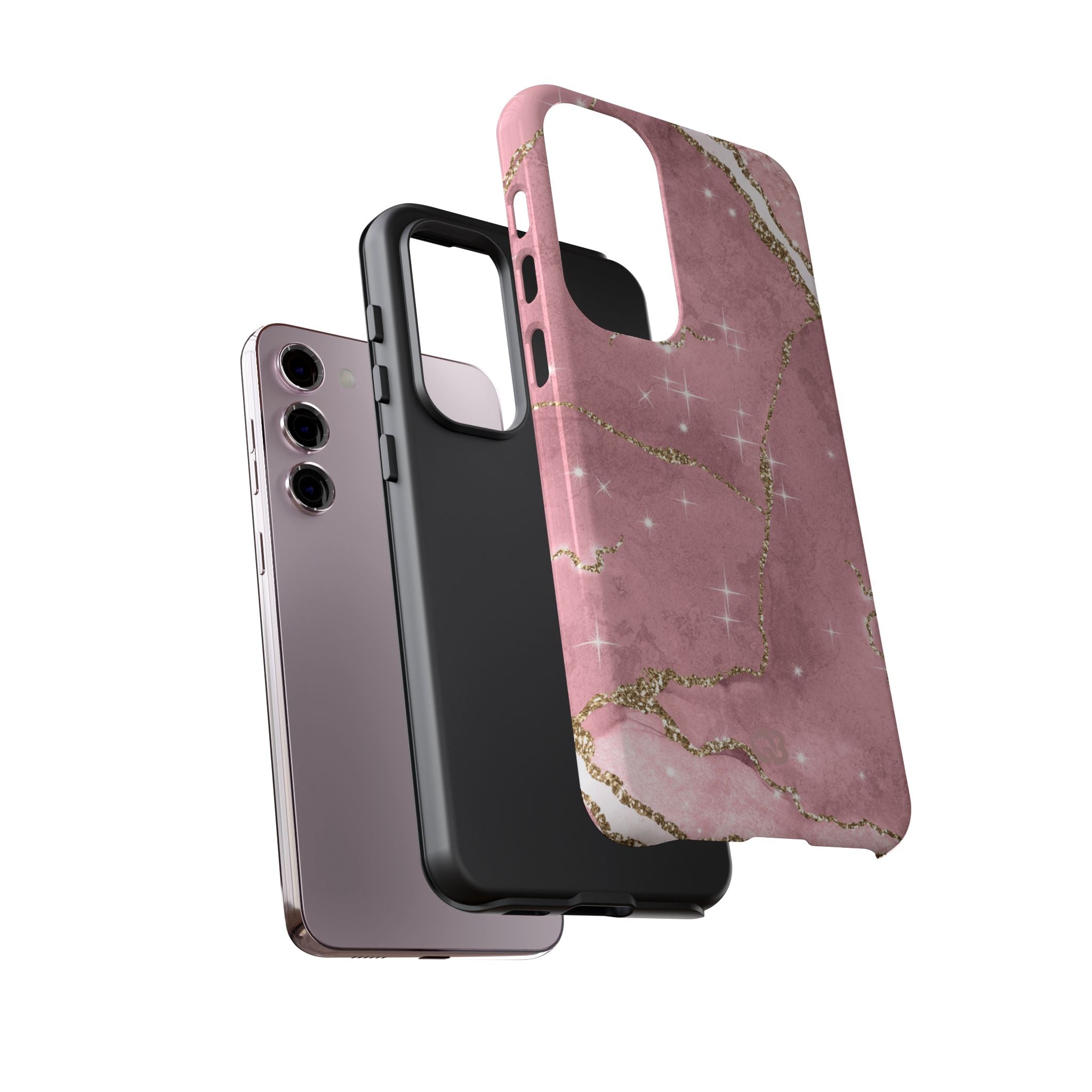 Rose Sparkle Marble · Tough Phone Case for Samsung