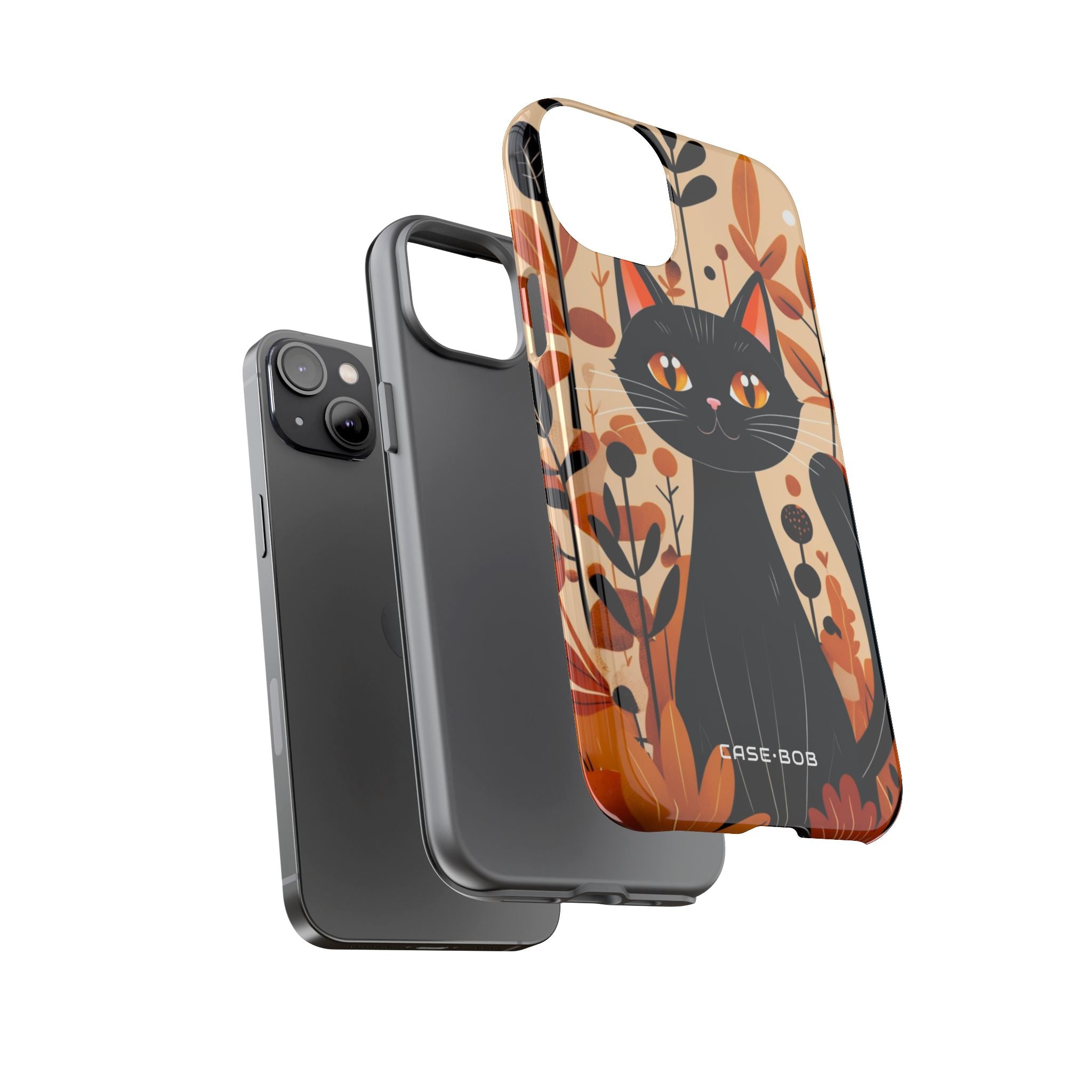 Schwarze Katze Glow iPhone 14 Plus Case - Tough