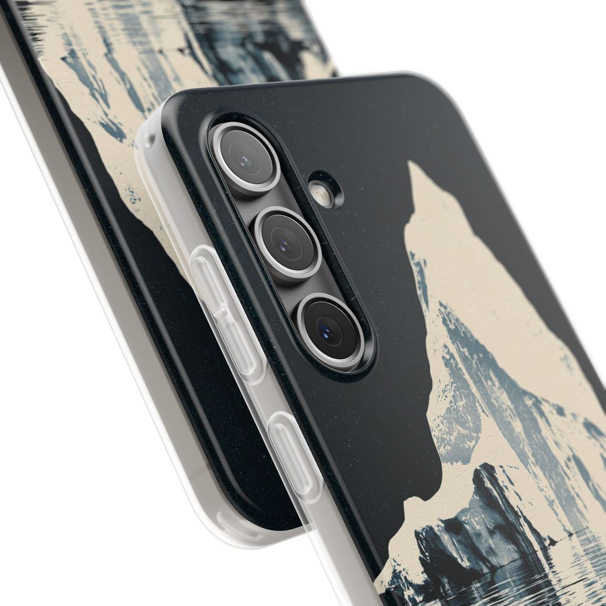 Blue Lite Phone Case for Samsung - Frozen Navy Monolith