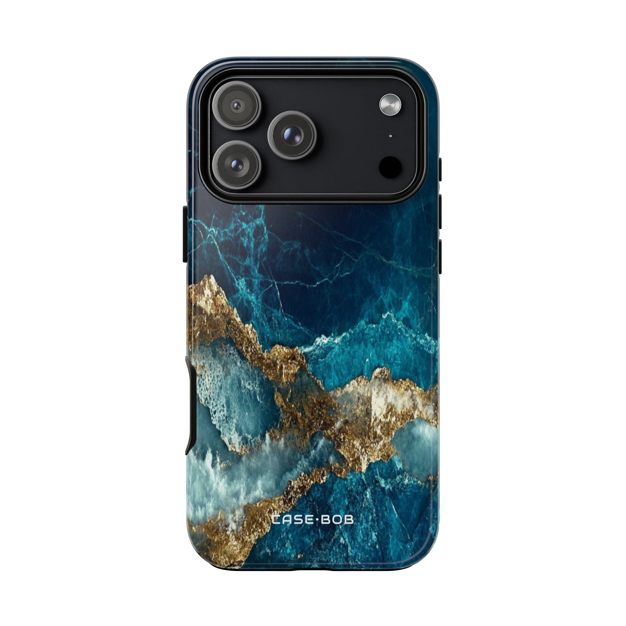 Jagged Gold Split iPhone 17 Pro Max Case - Tough - CASE•BOB