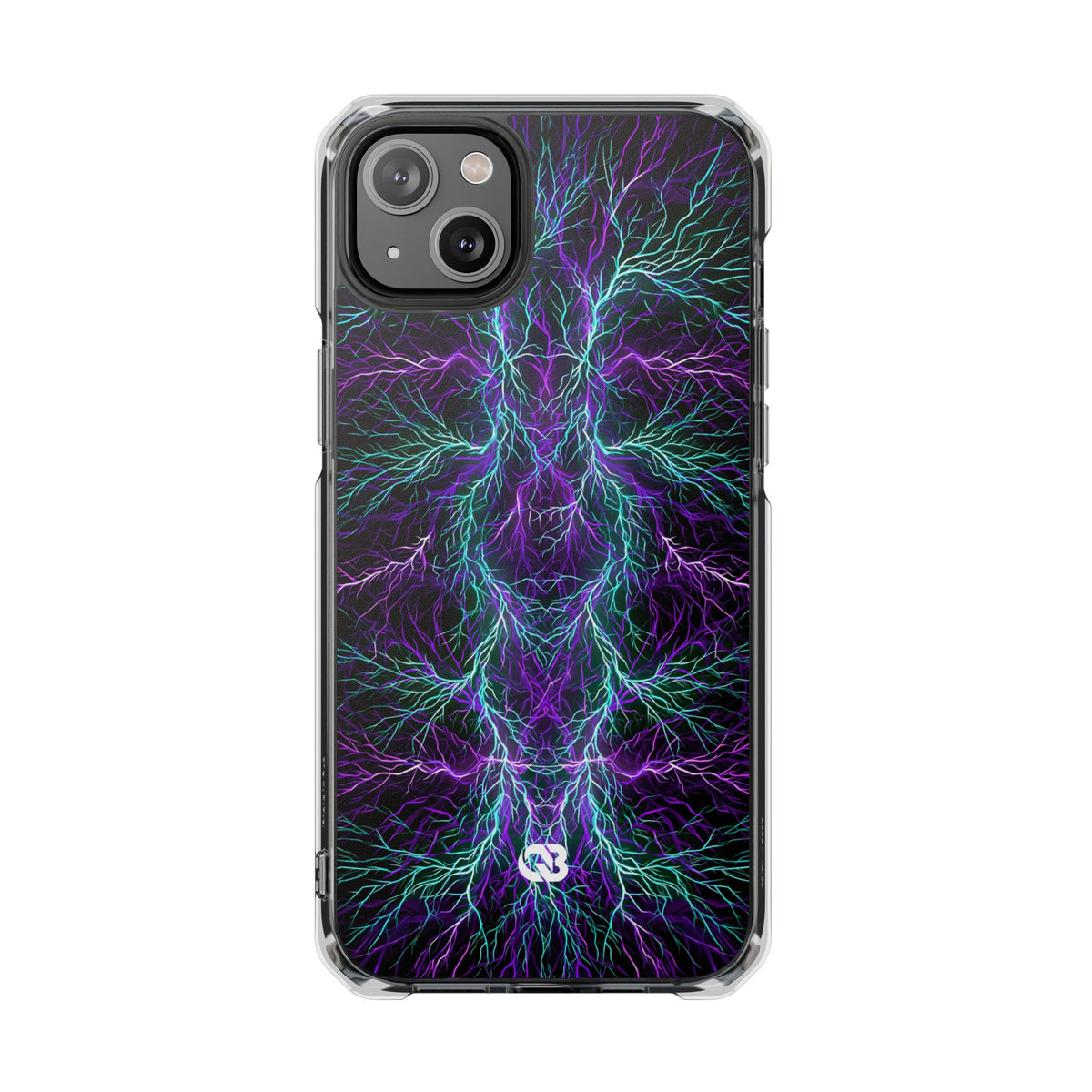 Electric Plasma Arbor · Clear Impact Magnetic Phone Case for iPhone · Purple
