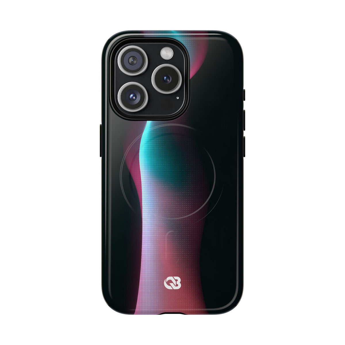 Neon Pixel Flow · Tough 2.0 Magnetic Phone Case for iPhone · Black