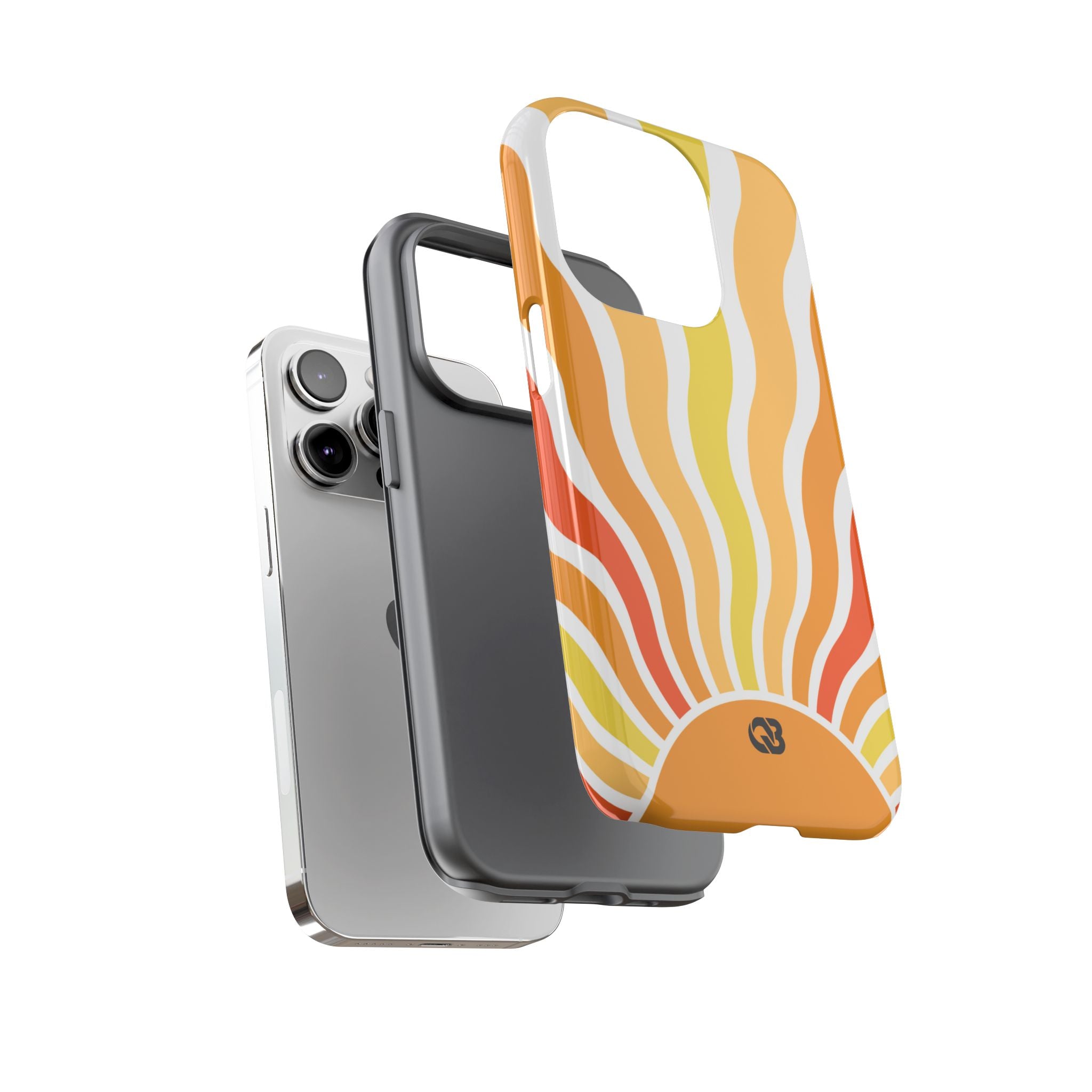 Amber Solar Waves · Tough Phone Case for iPhone