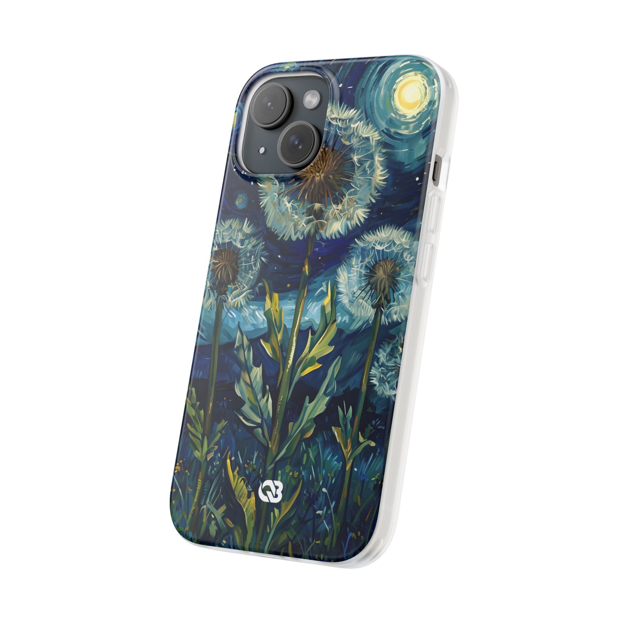 Starry Dandelion Swirl · Soft Phone Case for iPhone