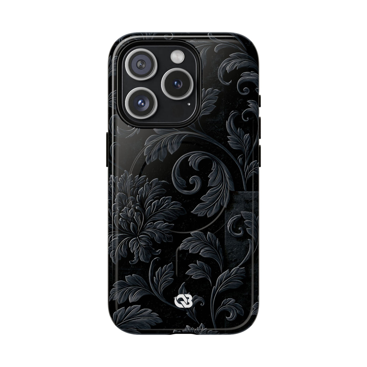 Obsidian Damask · Tough 2.0 Magnetic Phone Case for iPhone · Black