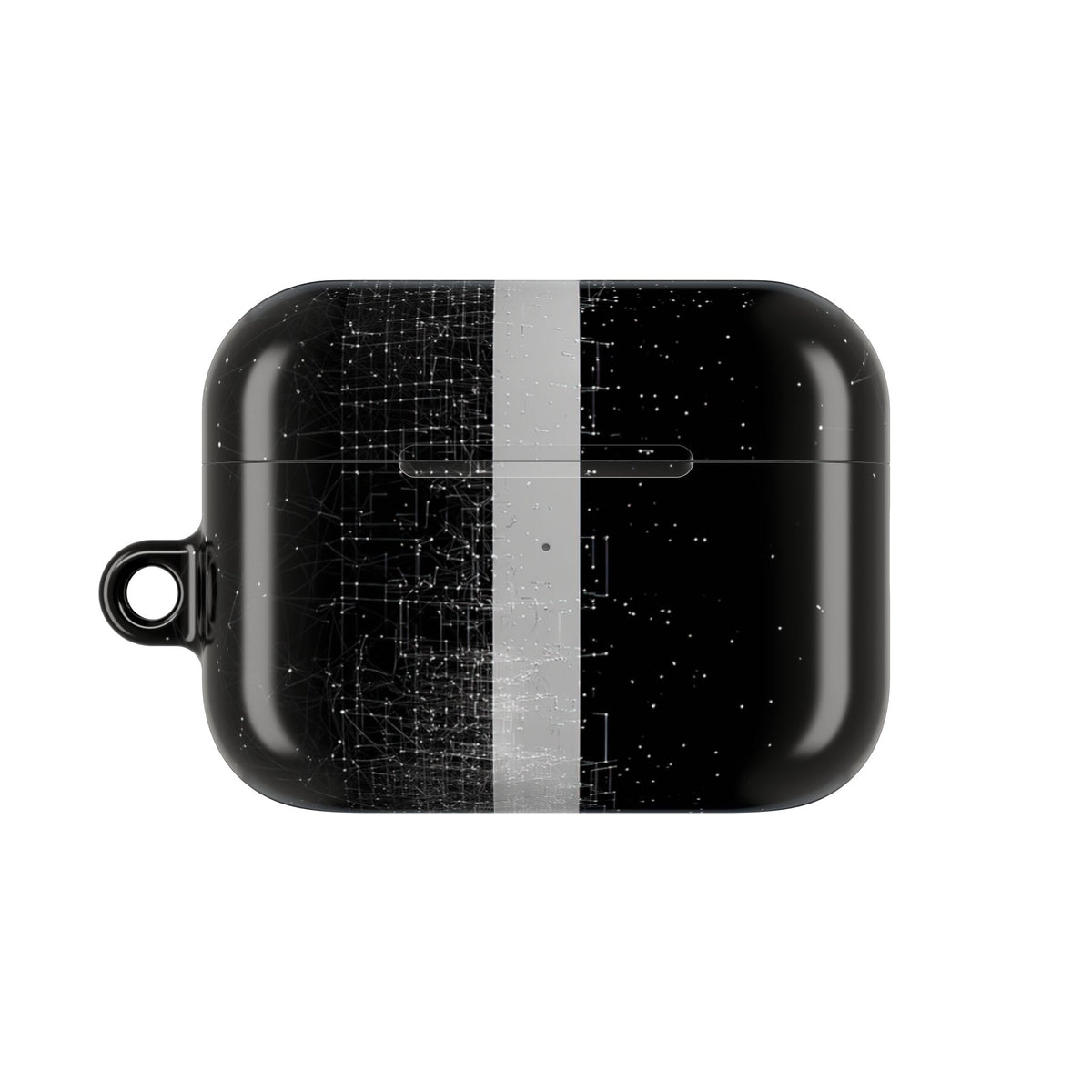 Monolithic Wireframe · Hard Case for AirPods & AirPods Pro · Black