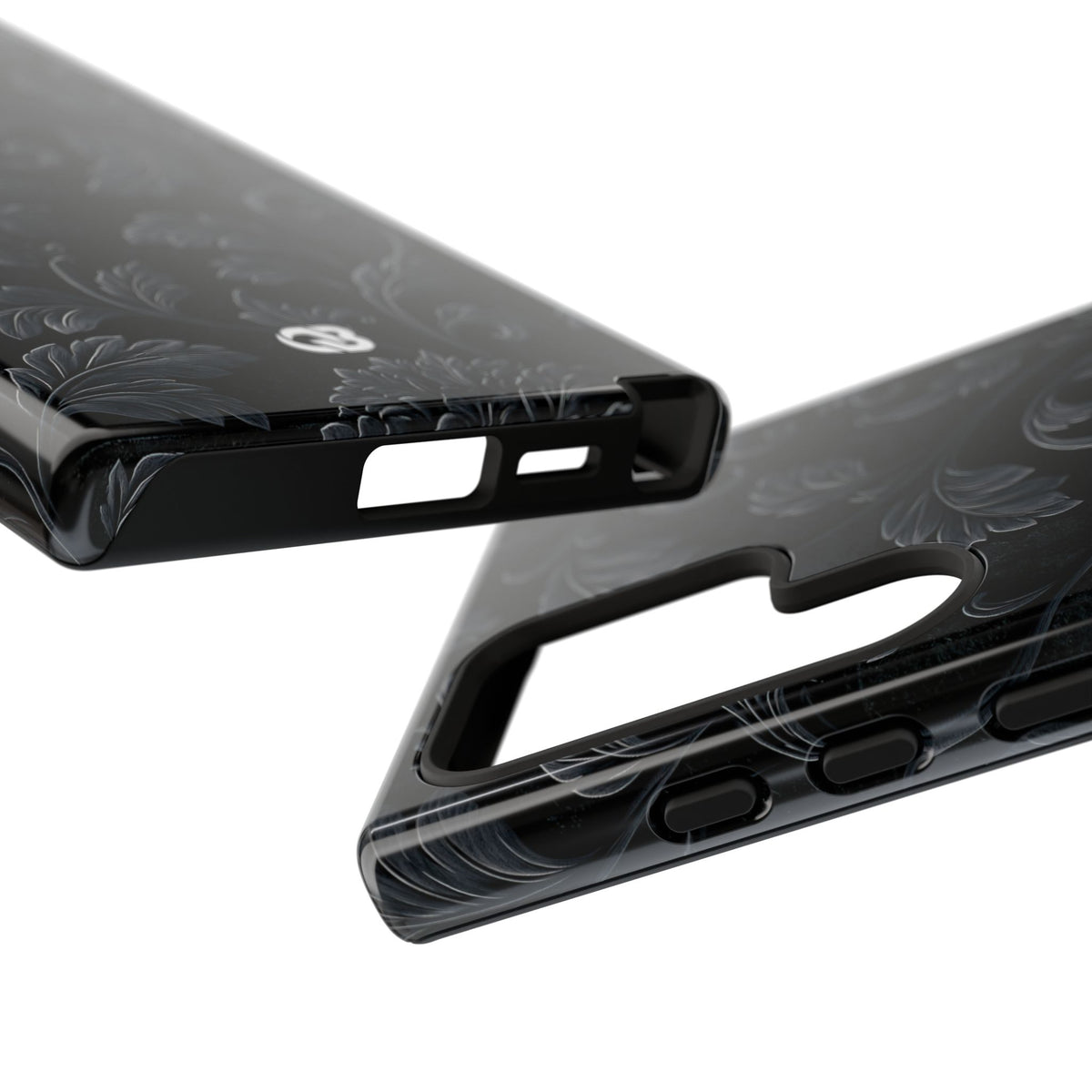Obsidian Damask · Tough Phone Case for Samsung · Black