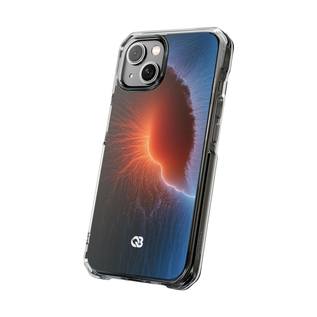 Thermal Aura Pulse · Clear Impact Magnetic Phone Case for iPhone · Blue