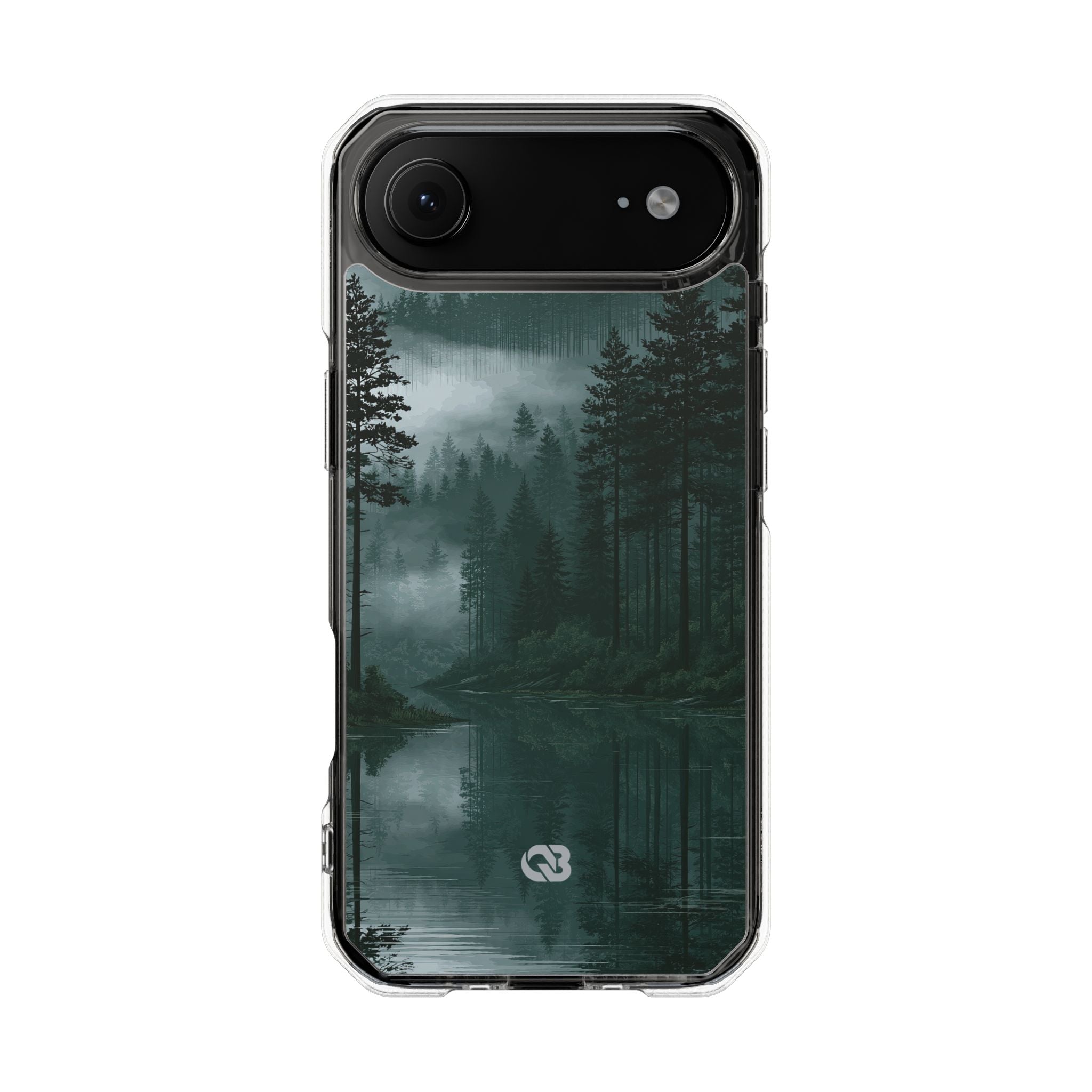Green Impact MagSafe Phone Case for iPhone - Misty Evergreen Mirror