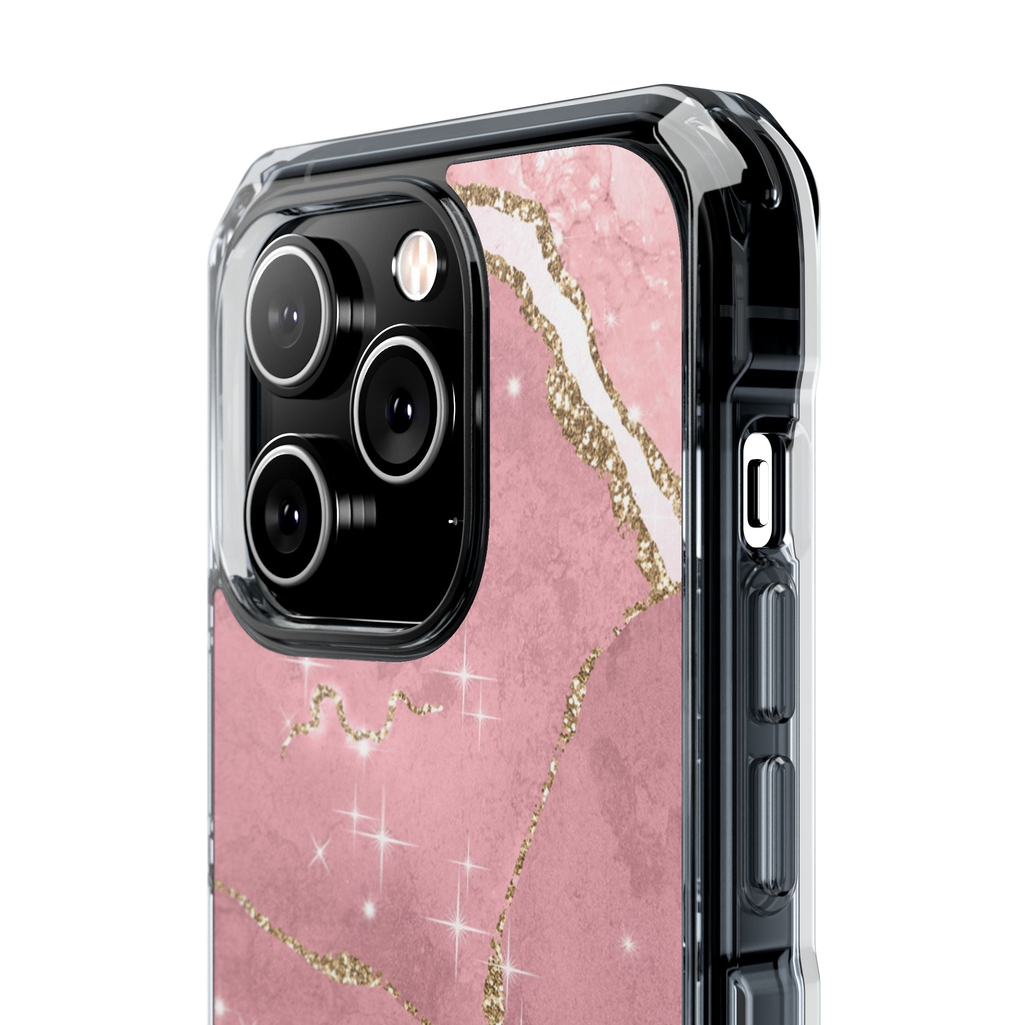 Rose Sparkle Marble · Impact Coque de téléphone pour iPhone · Magsafe