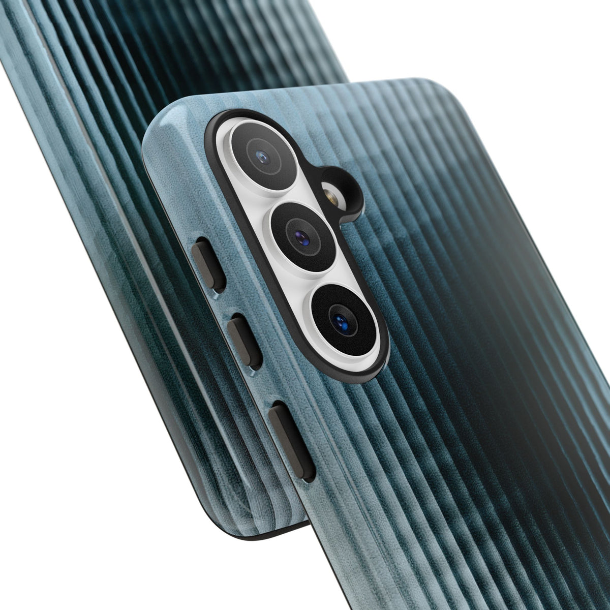 Blue Tough Phone Case for Samsung - Glacial Reeded Glass