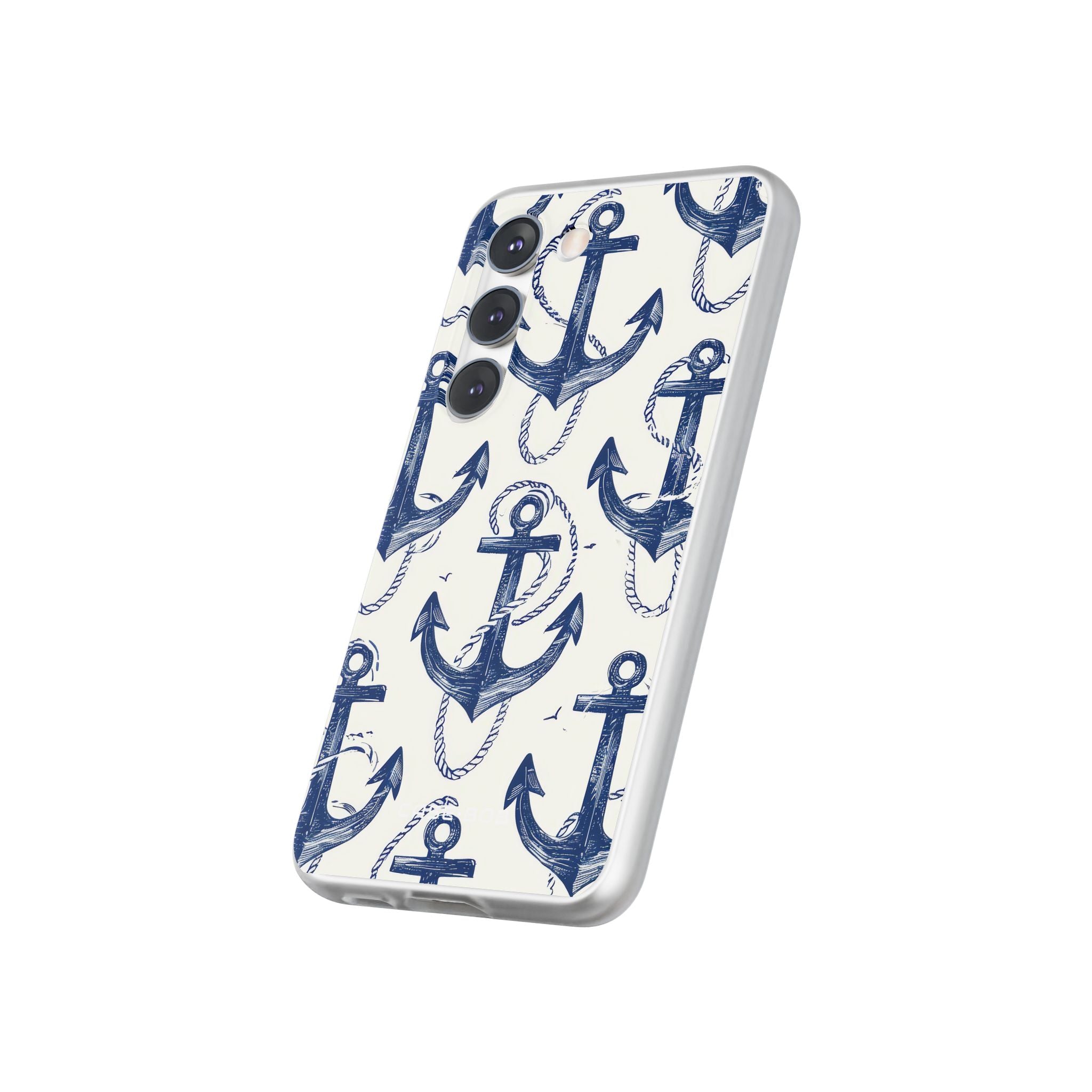 Navy Anchor Loop Samsung S23 Case - Soft