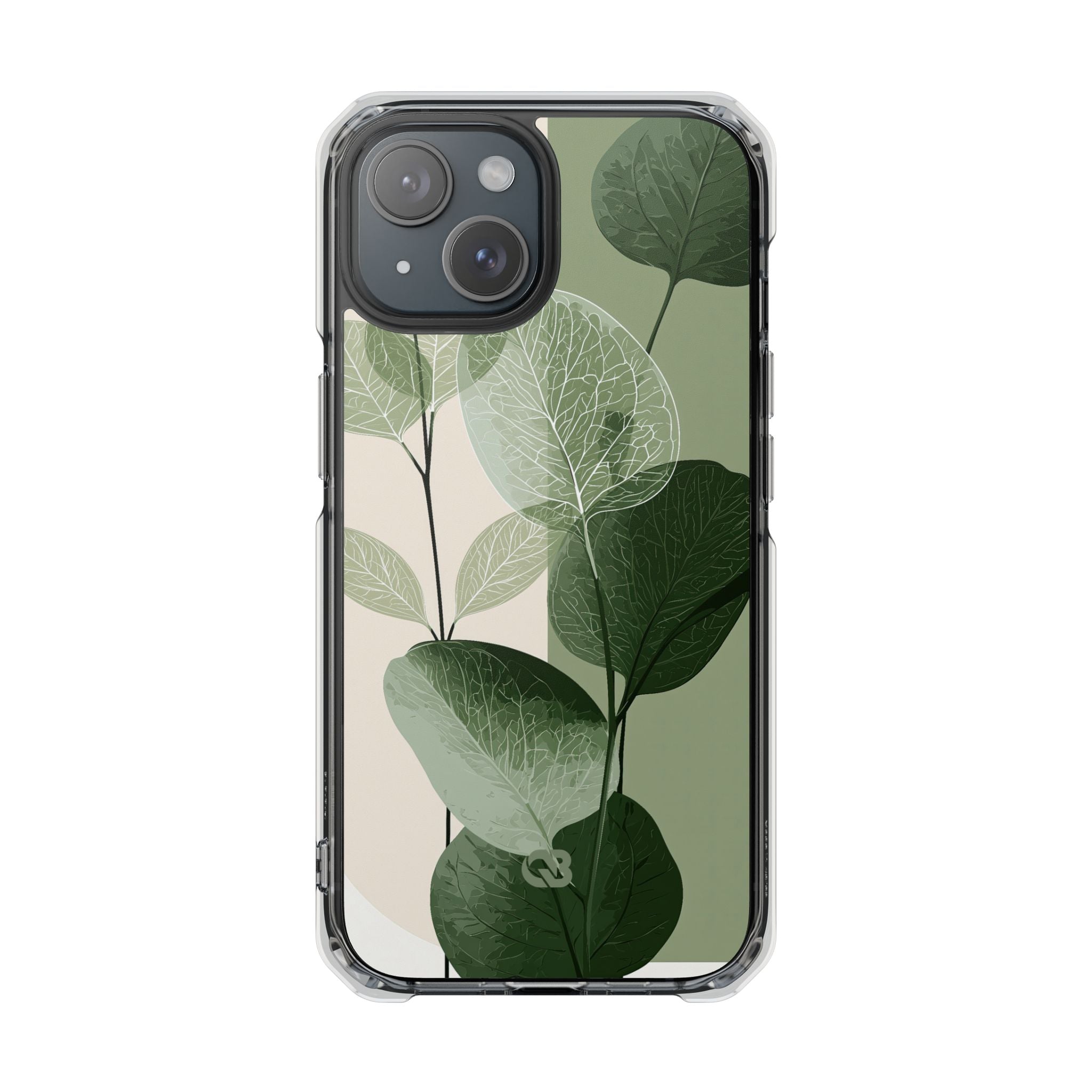 Green Impact MagSafe Phone Case for iPhone - Sage Leaf Skeletals