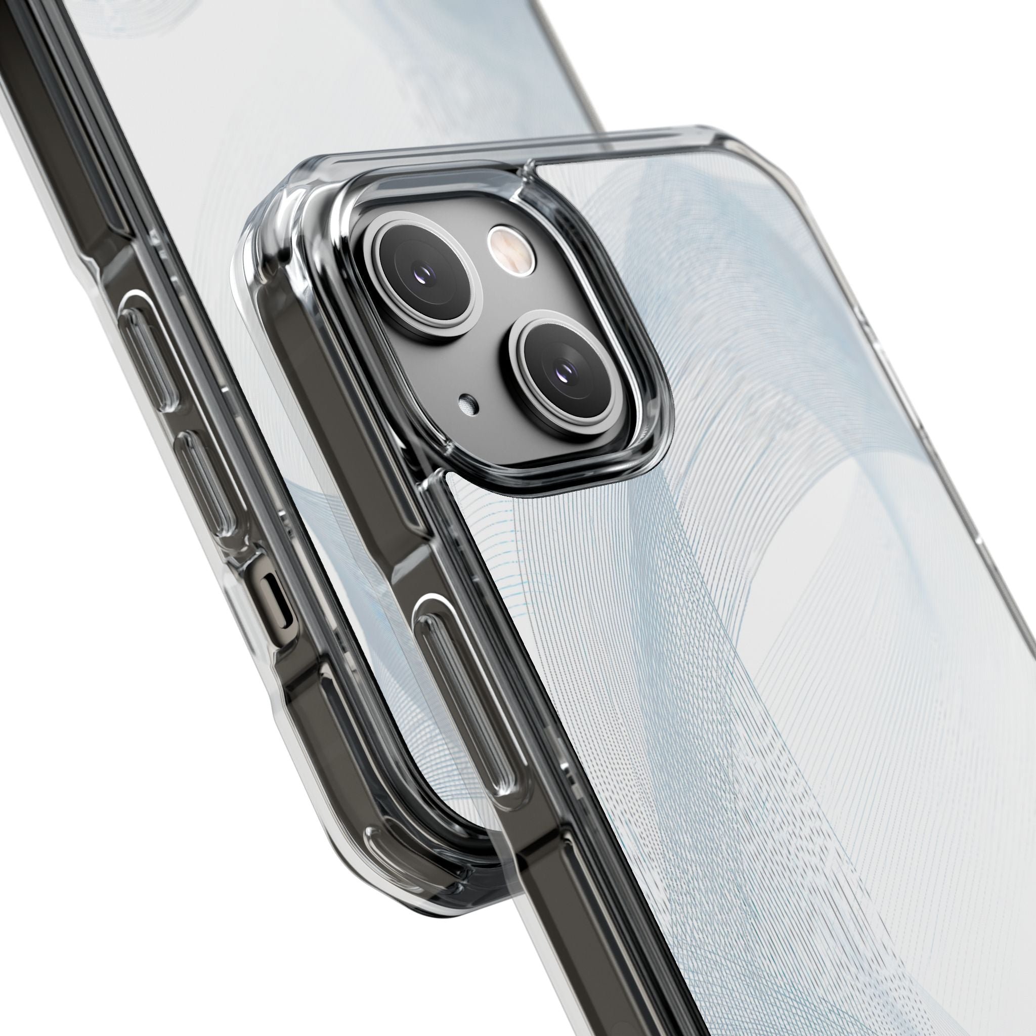 White Impact MagSafe Phone Case for iPhone - Arctic Line Current