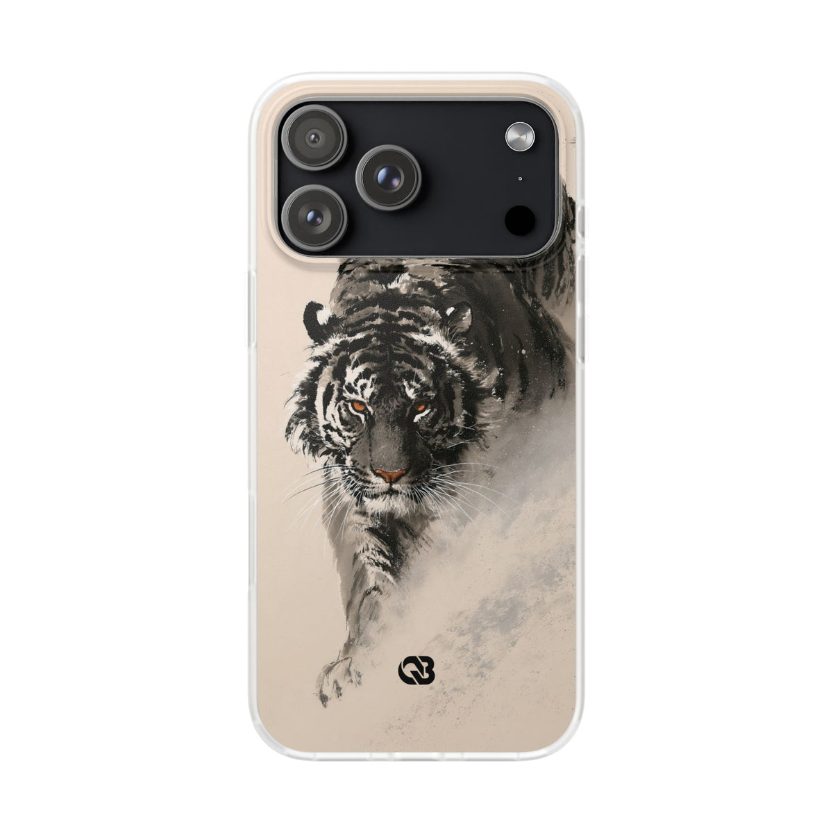 Ink Wash Tiger · Lite Phone Case for iPhone · Beige