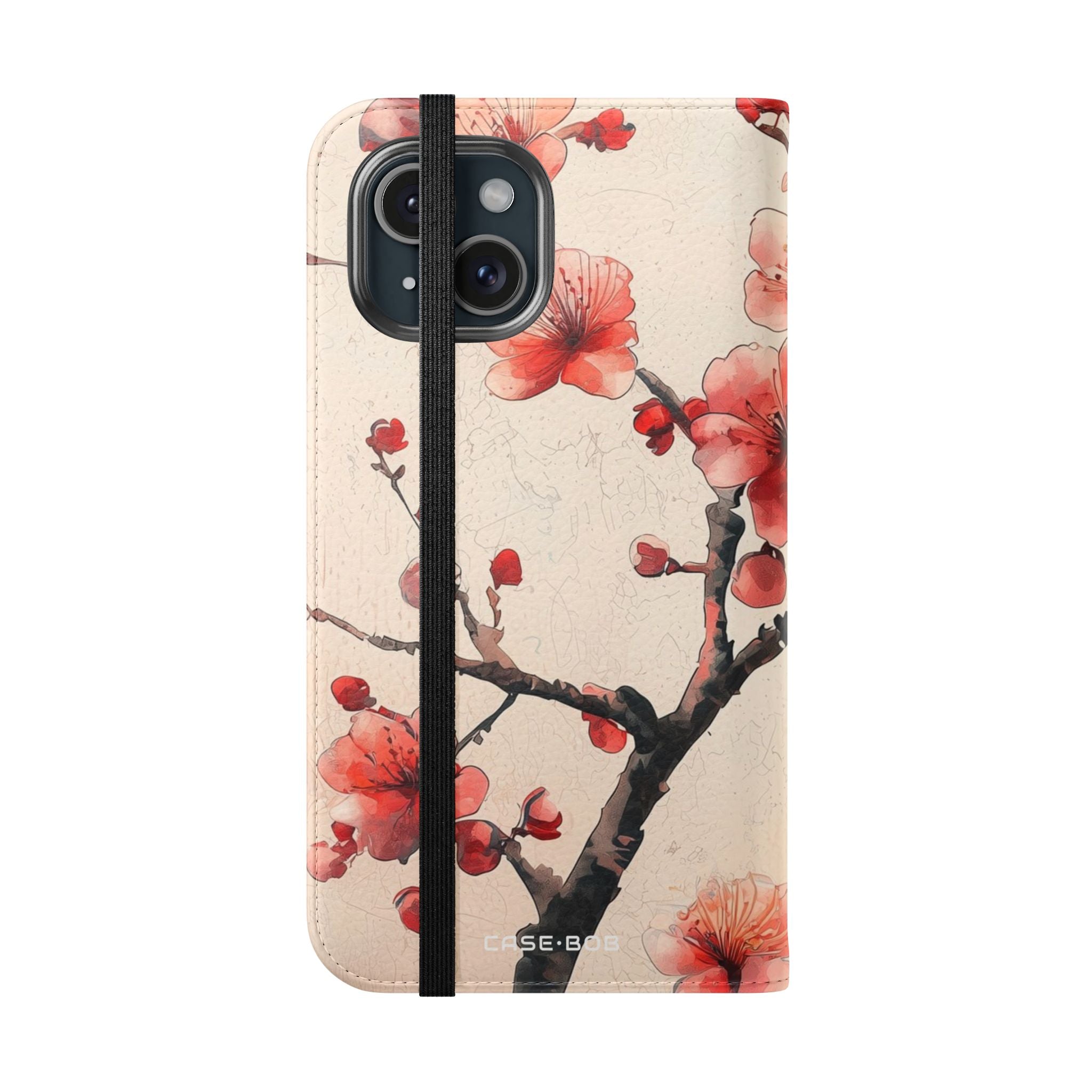Cherry Blossom Breeze - iPhone 15 Case - Wallet