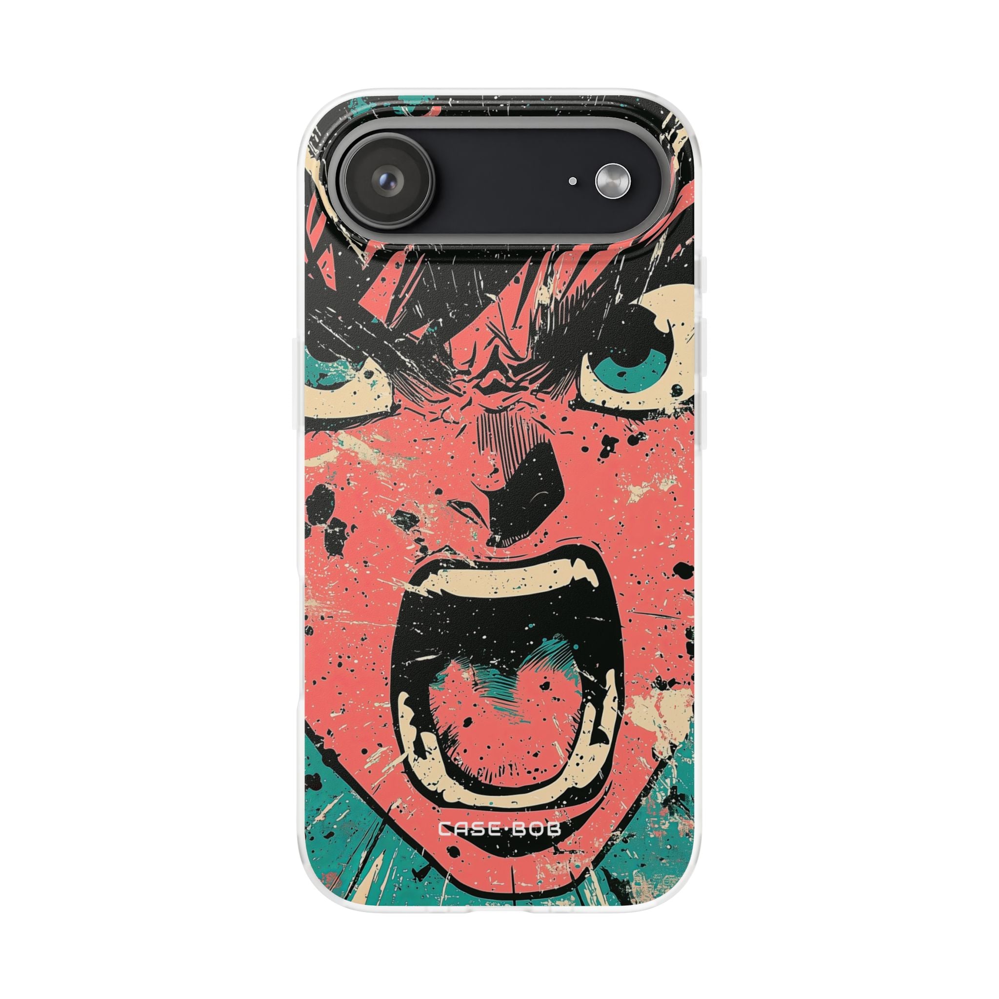 Screaming Face Pink iPhone 17 Air Case - Soft - CASE•BOB