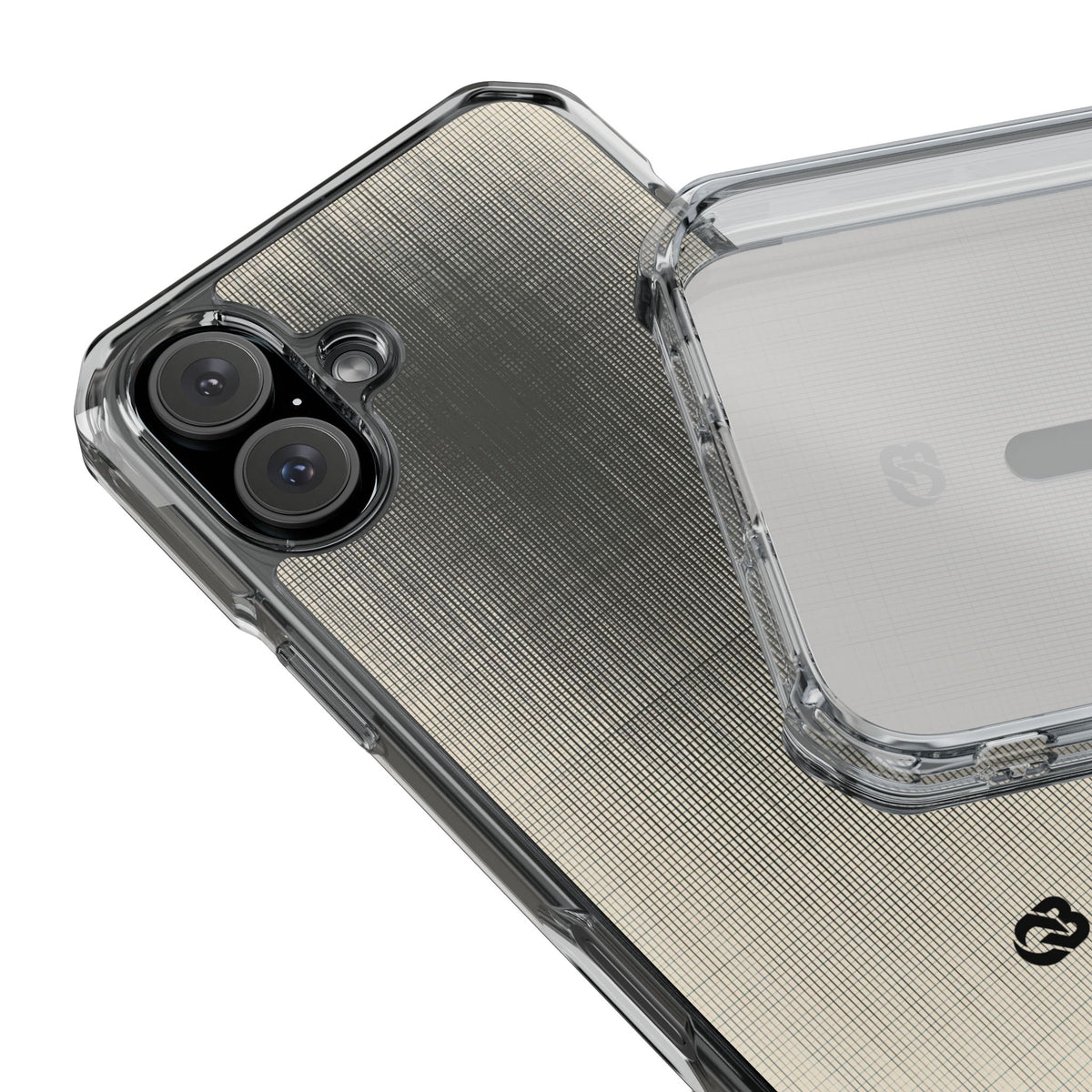Convergence Grid · Clear Impact Magnetic Phone Case for iPhone · Black