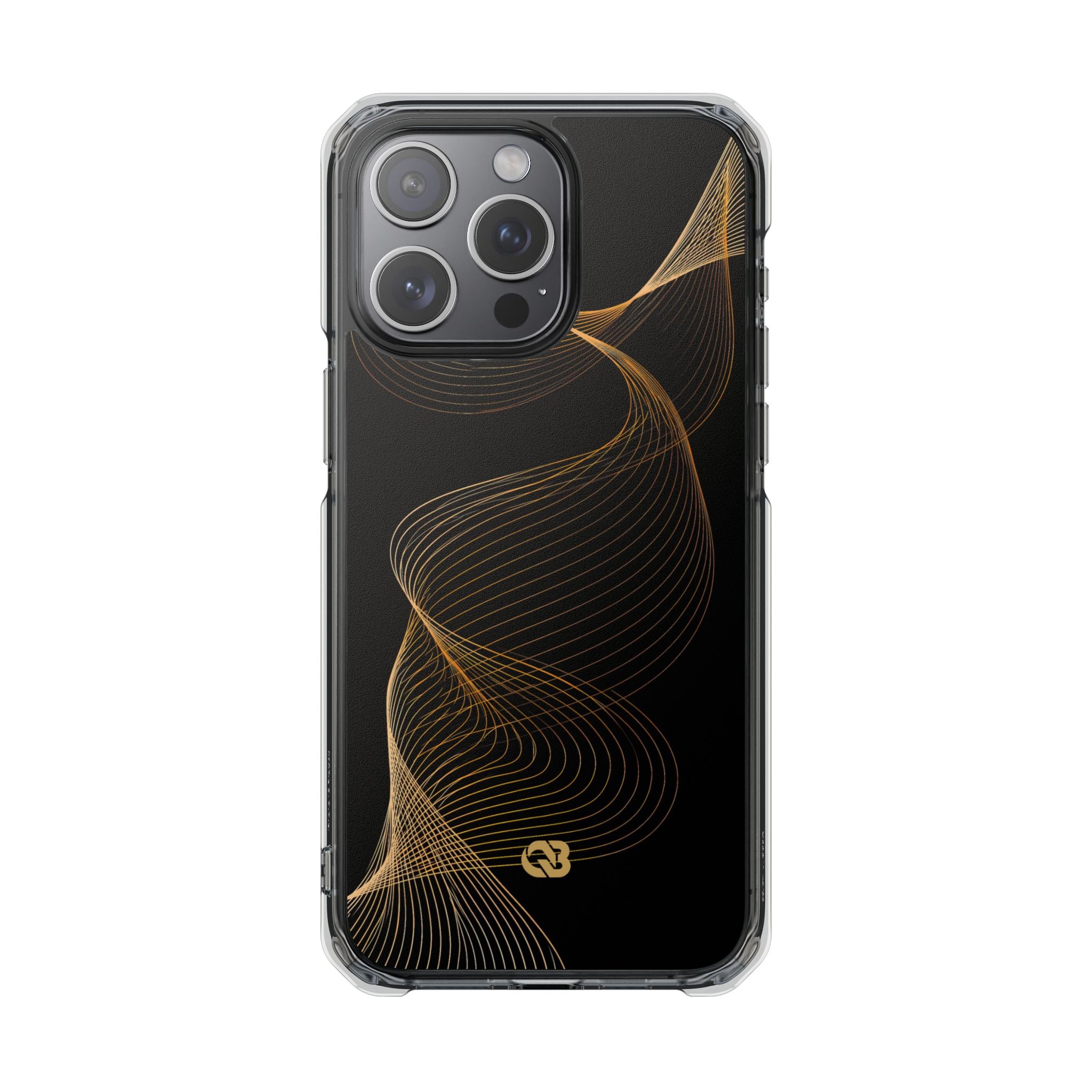 Gold Impact MagSafe Phone Case for iPhone - Burnished Bronze Helix